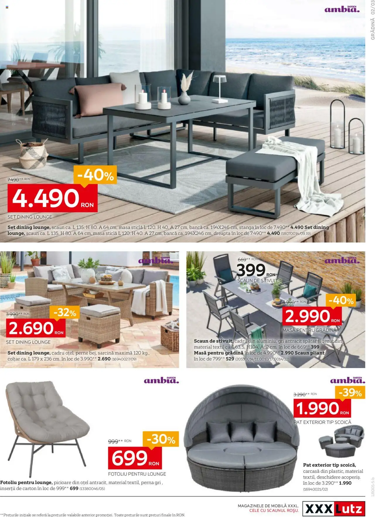 Catalog XXXLutz 19 Mai - 1 Iunie 2025 | Pagina 3 | Produse: Pernă, Fotoliu, Bancă, Onion