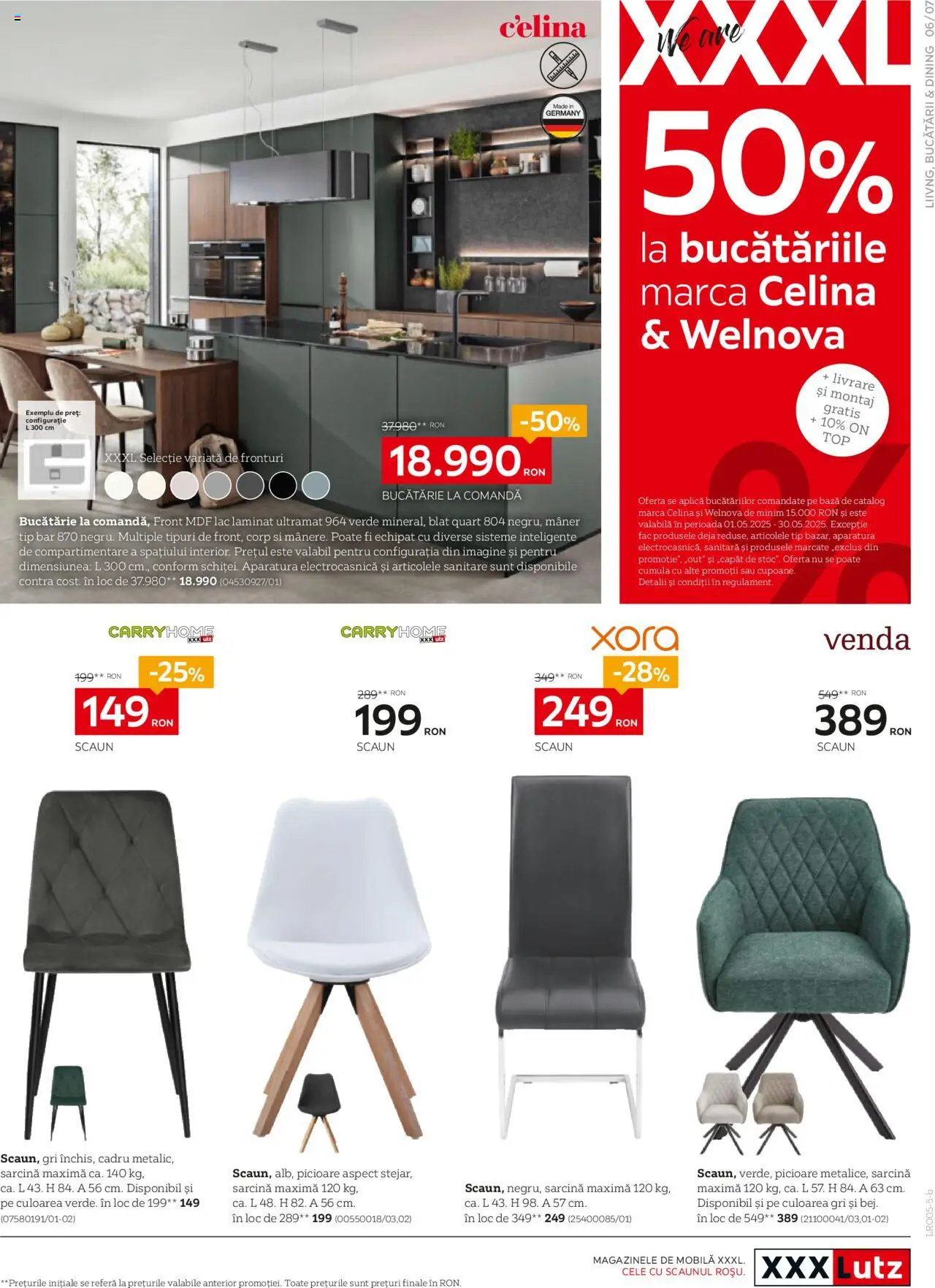 Catalog XXXLutz 19 Mai - 1 Iunie 2025 | Pagina 7 | Produse: Mâner, Scaun, Bucătărie