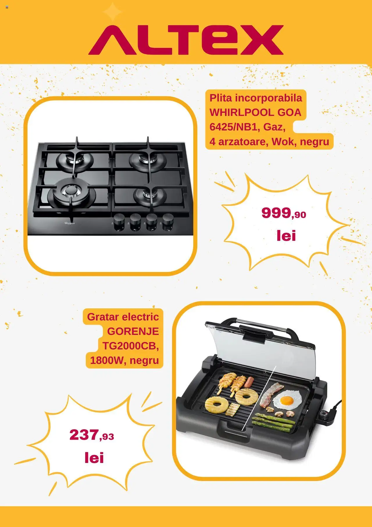 Catalog Altex 22 - 28 Mai 2025 | Pagina 6 | Produse: Plită, Grătar