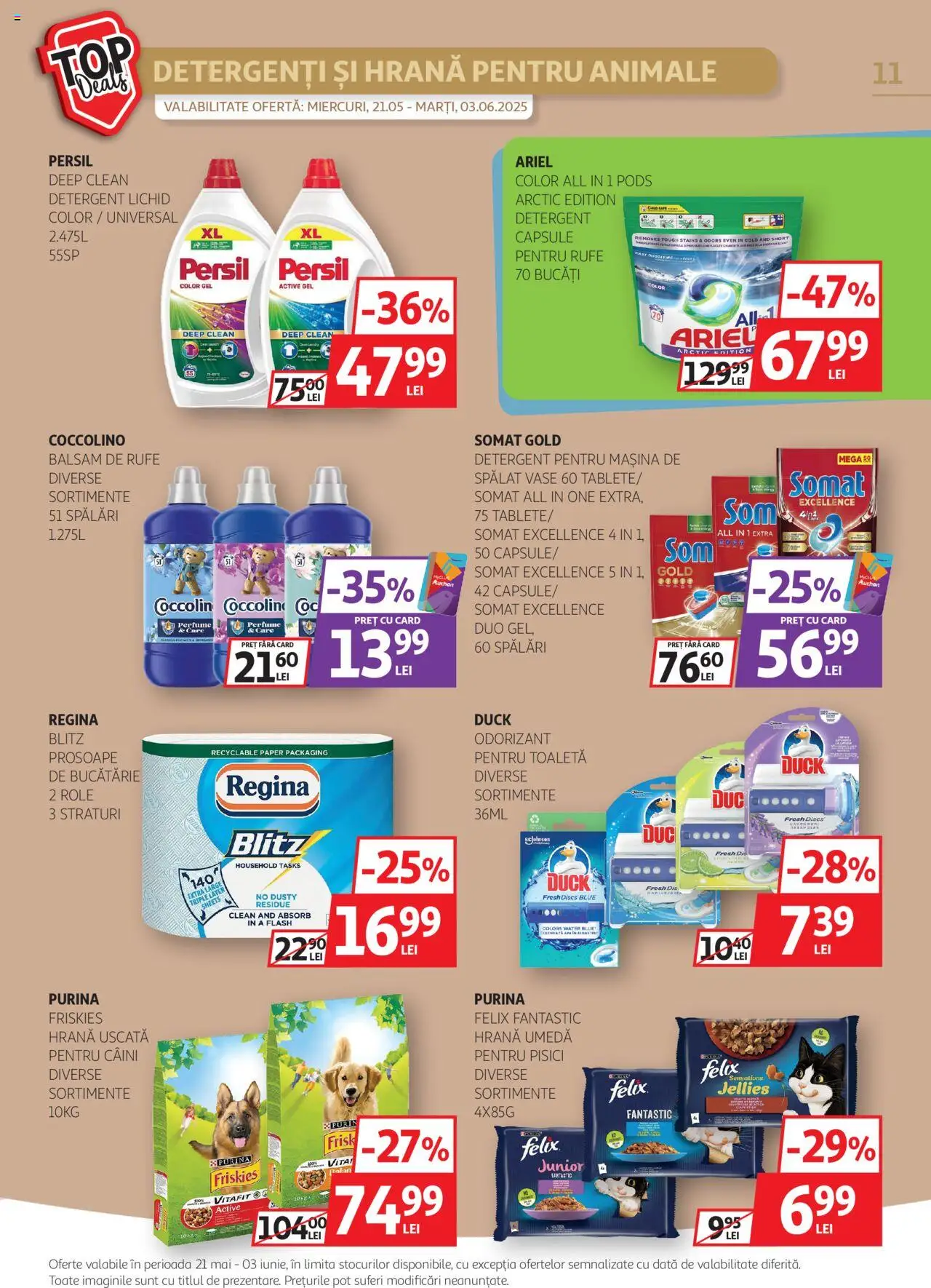 Catalog Auchan 21 Mai - 3 Iunie 2025 | Pagina 11 | Produse: Pomelo, Balsam, Detergent, Balsam de rufe