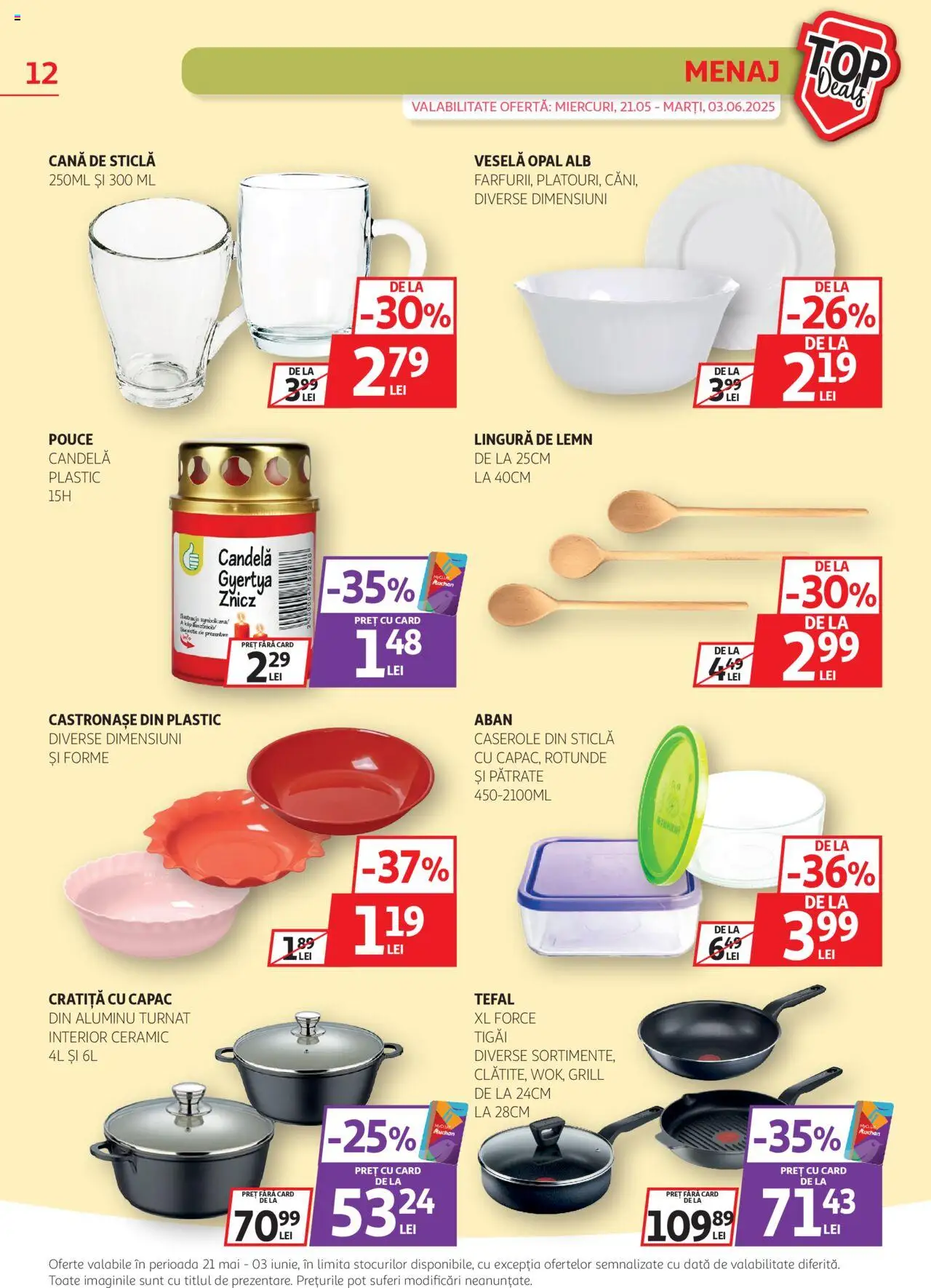 Catalog Auchan 21 Mai - 3 Iunie 2025 | Pagina 12 | Produse: Cratiță, Caserole, Grill