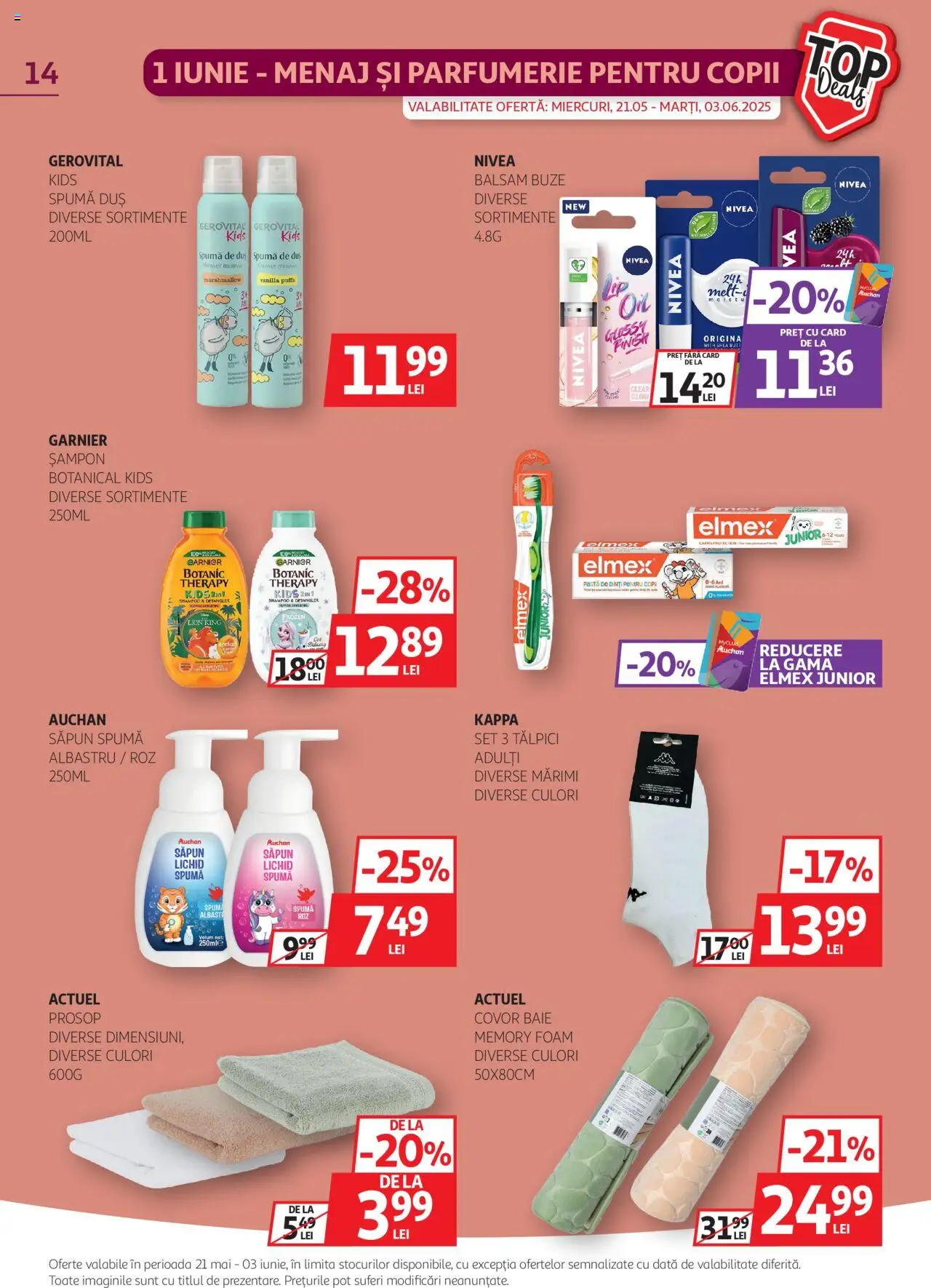 Catalog Auchan 21 Mai - 3 Iunie 2025 | Pagina 14 | Produse: Mouse, Covor, Șampon, Balsam