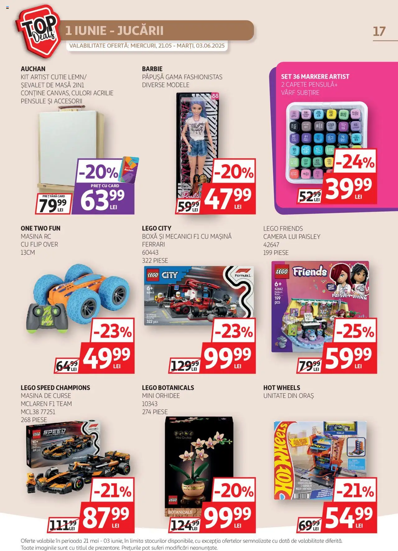 Catalog Auchan 21 Mai - 3 Iunie 2025 | Pagina 17 | Produse: Cameră, Orhidee, Masă, Cutie