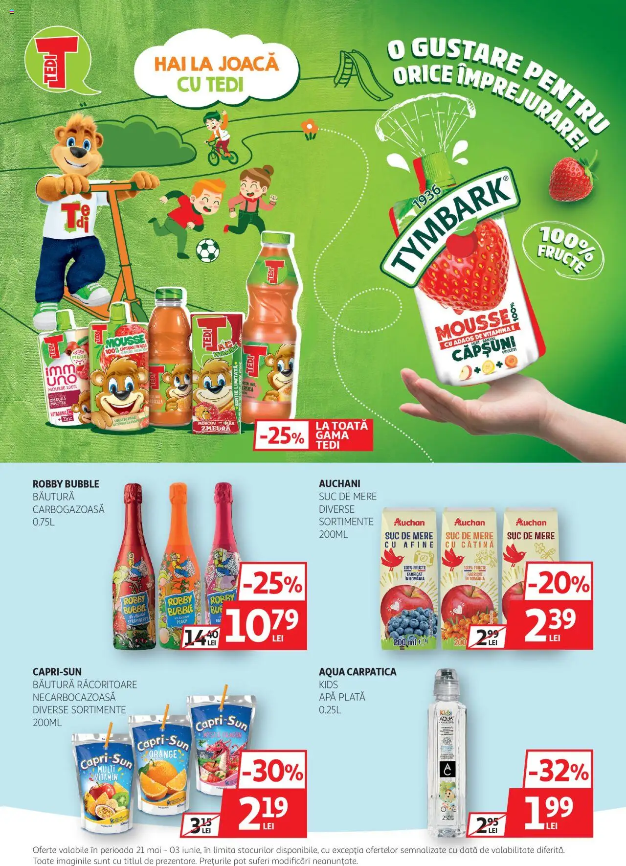Catalog Auchan 21 Mai - 3 Iunie 2025 | Pagina 21 | Produse: Zmeură, Matériel de Street Workout, Suc, Mere