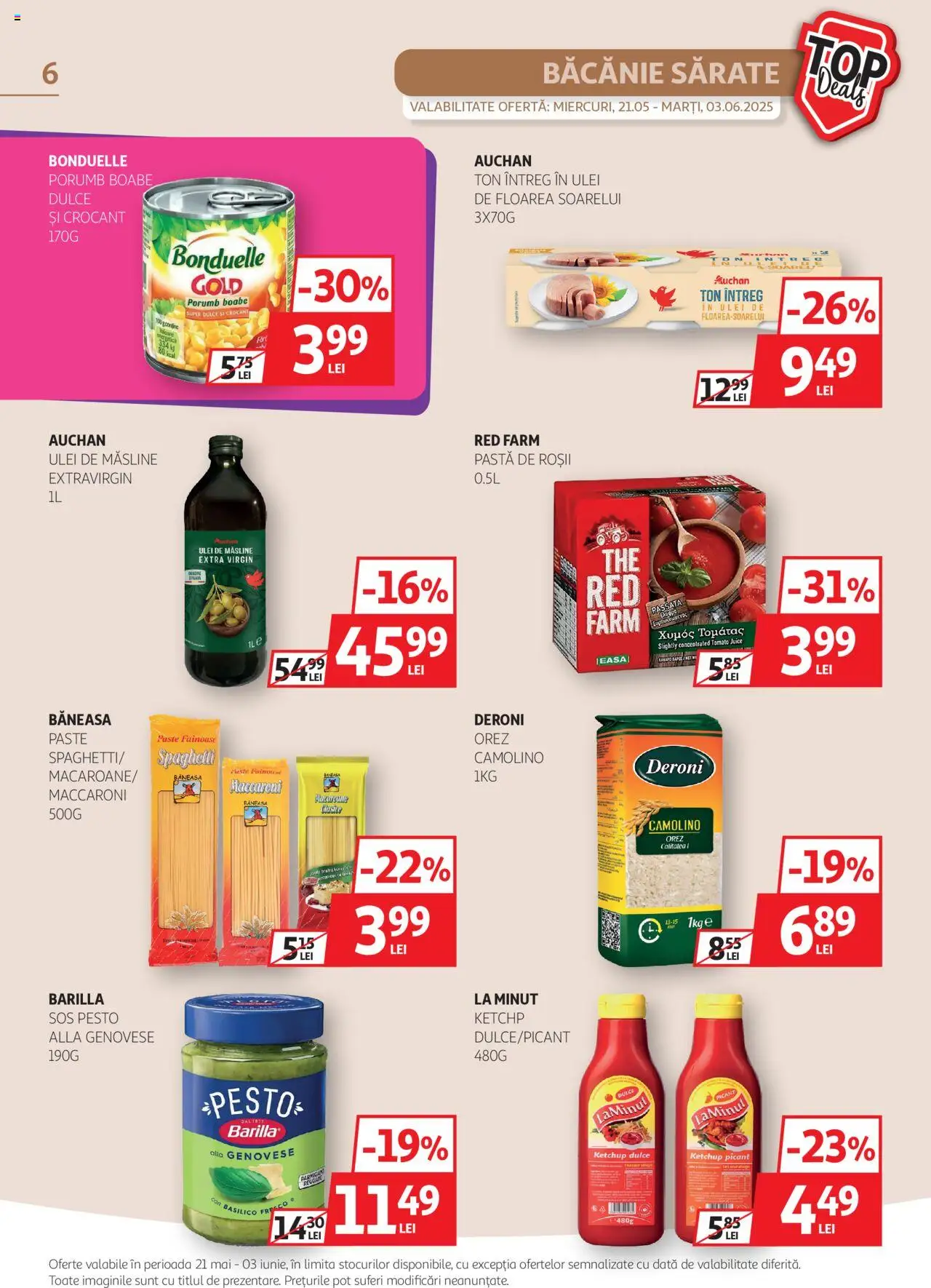 Catalog Auchan 21 Mai - 3 Iunie 2025 | Pagina 6 | Produse: Ulei, Roșii, Paste, Sos