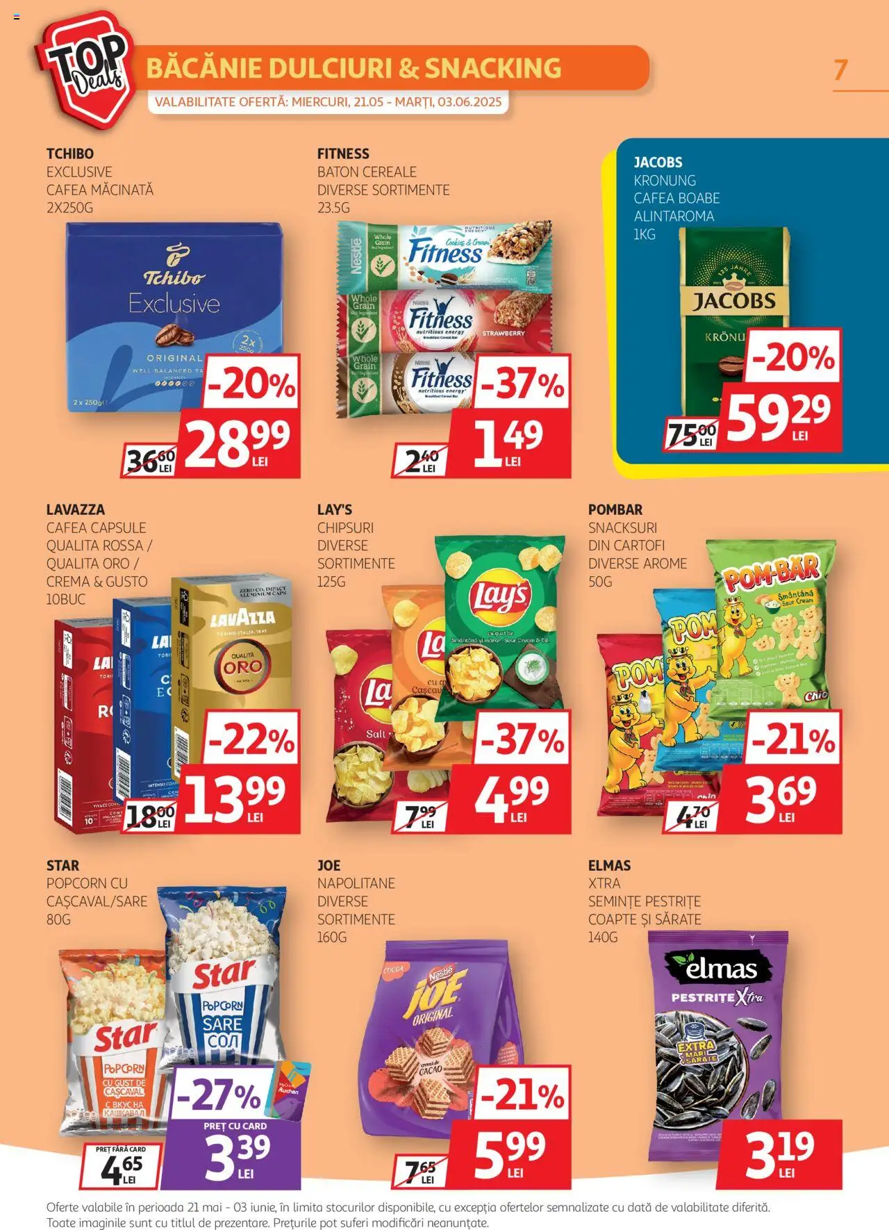 Catalog Auchan 21 Mai - 3 Iunie 2025 | Pagina 7 | Produse: Cremă, Cafea, Cereale, Cartofi