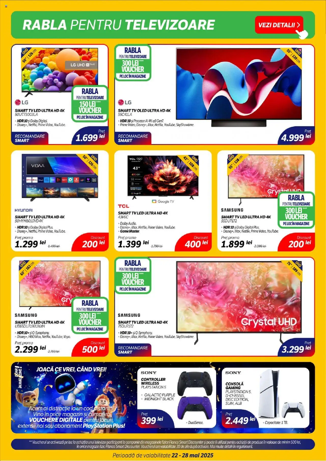 Catalog Flanco 22 - 28 Mai 2025 | Pagina 3 | Produse: Televizor, Playstation, Disc, Babak