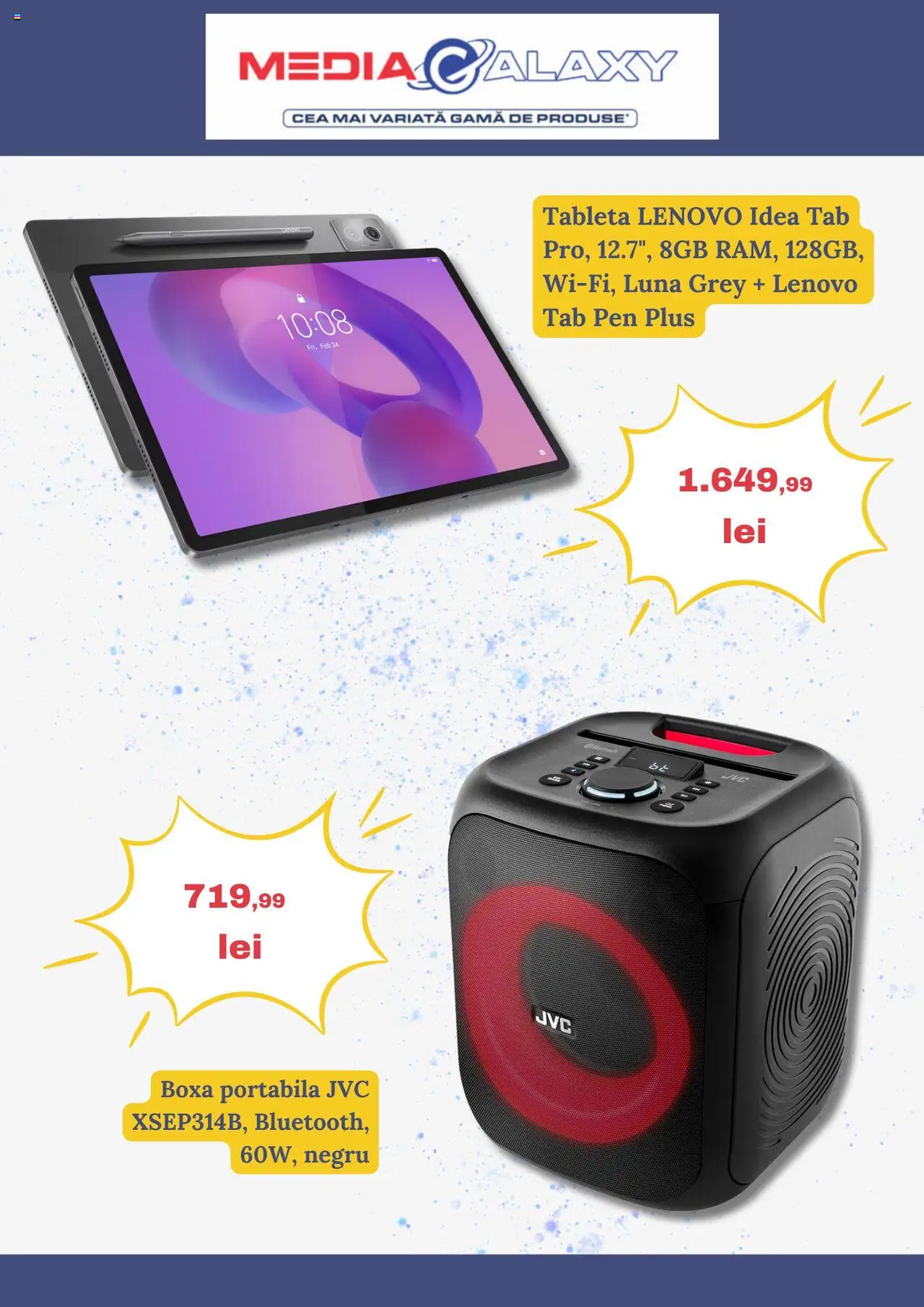 Catalog Media Galaxy 22 - 28 Mai 2025 | Pagina 2 | Produse: Tabletă, Boxă portabilă