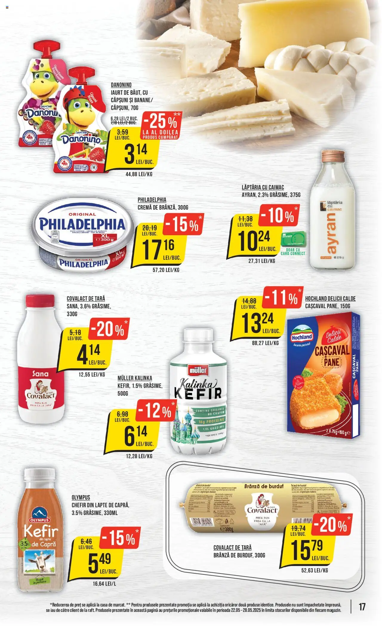 Catalog Mega Image 22 - 28 Mai 2025 | Pagina 17 | Produse: Tırnak makası, Lapte, Brânză, Kefir