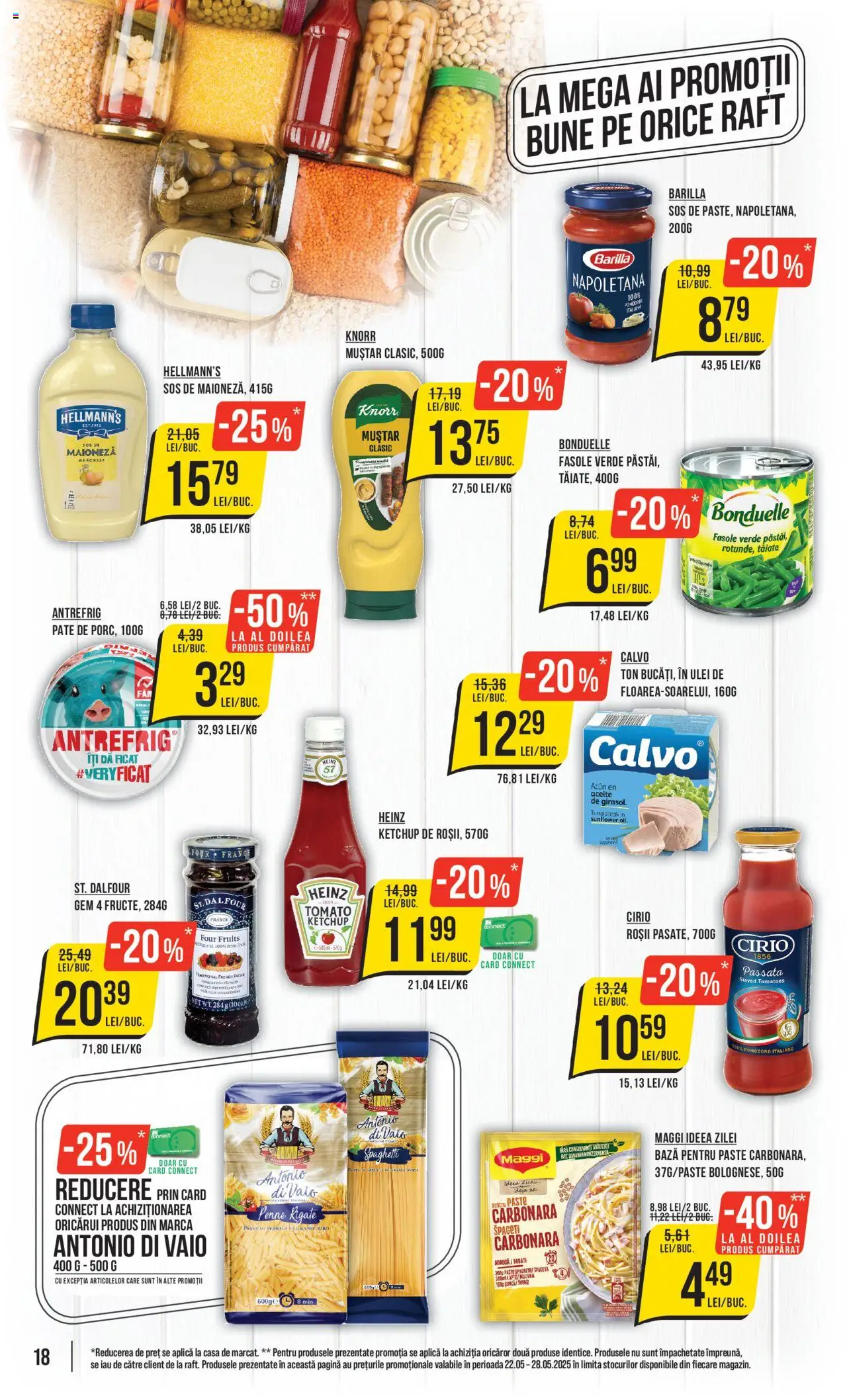 Catalog Mega Image 22 - 28 Mai 2025 | Pagina 18 | Produse: Pate, Gem, Roșii, Muștar