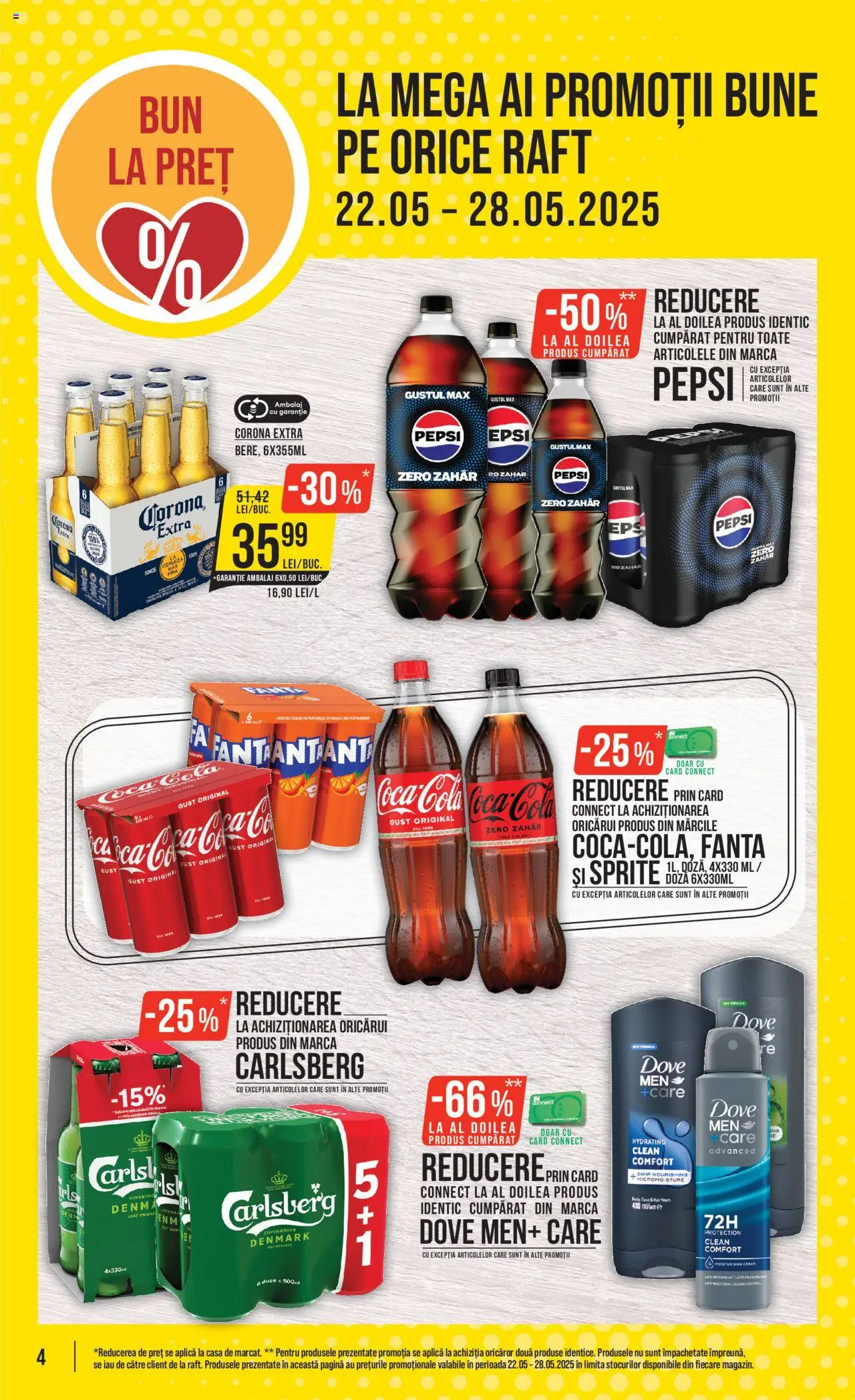 Catalog Mega Image 22 - 28 Mai 2025 | Pagina 4 | Produse: Body, Raft, Klozet koku giderici, Zahăr