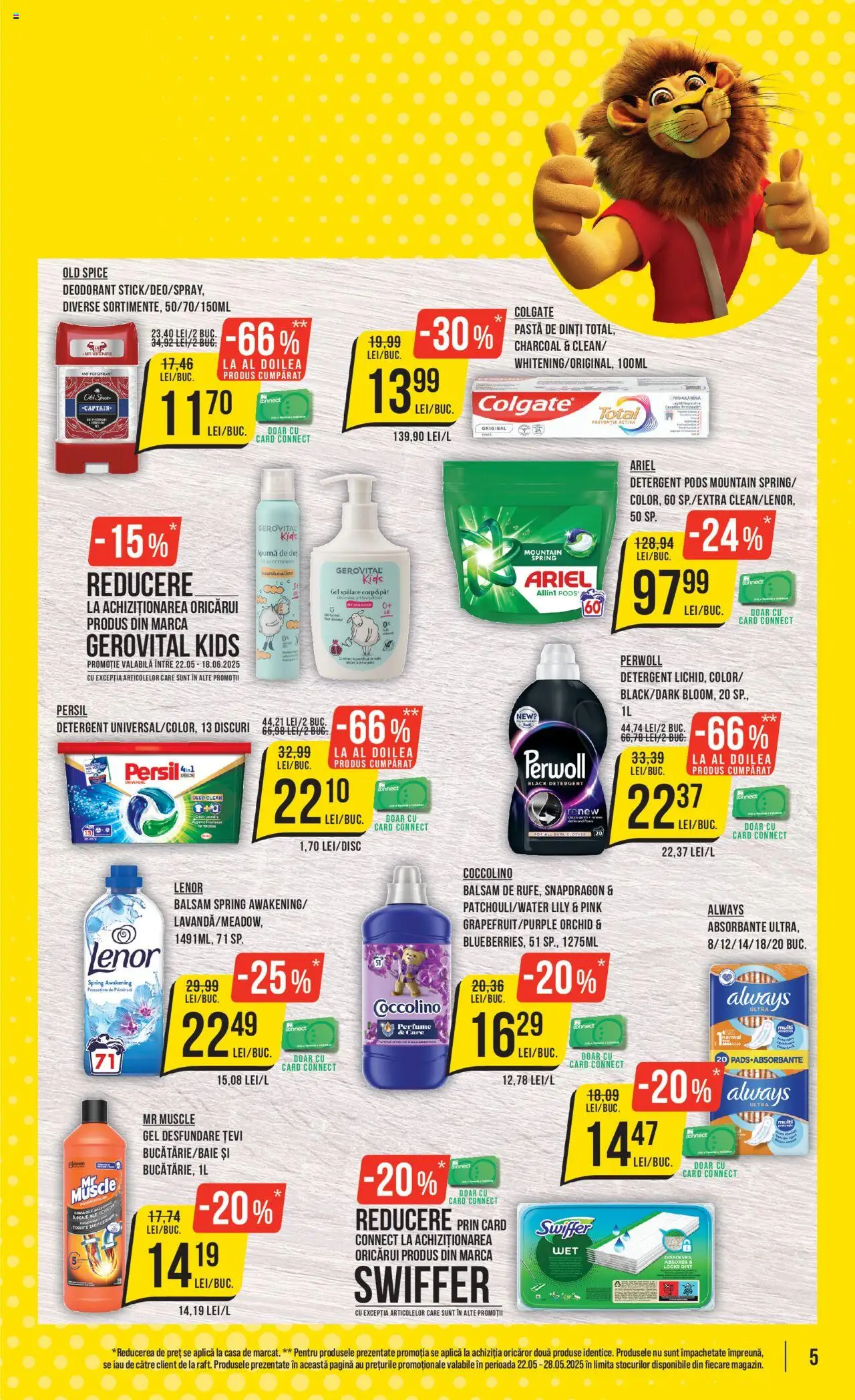 Catalog Mega Image 22 - 28 Mai 2025 | Pagina 5 | Produse: Pomelo, Bucătărie, Detergent, Absorbante
