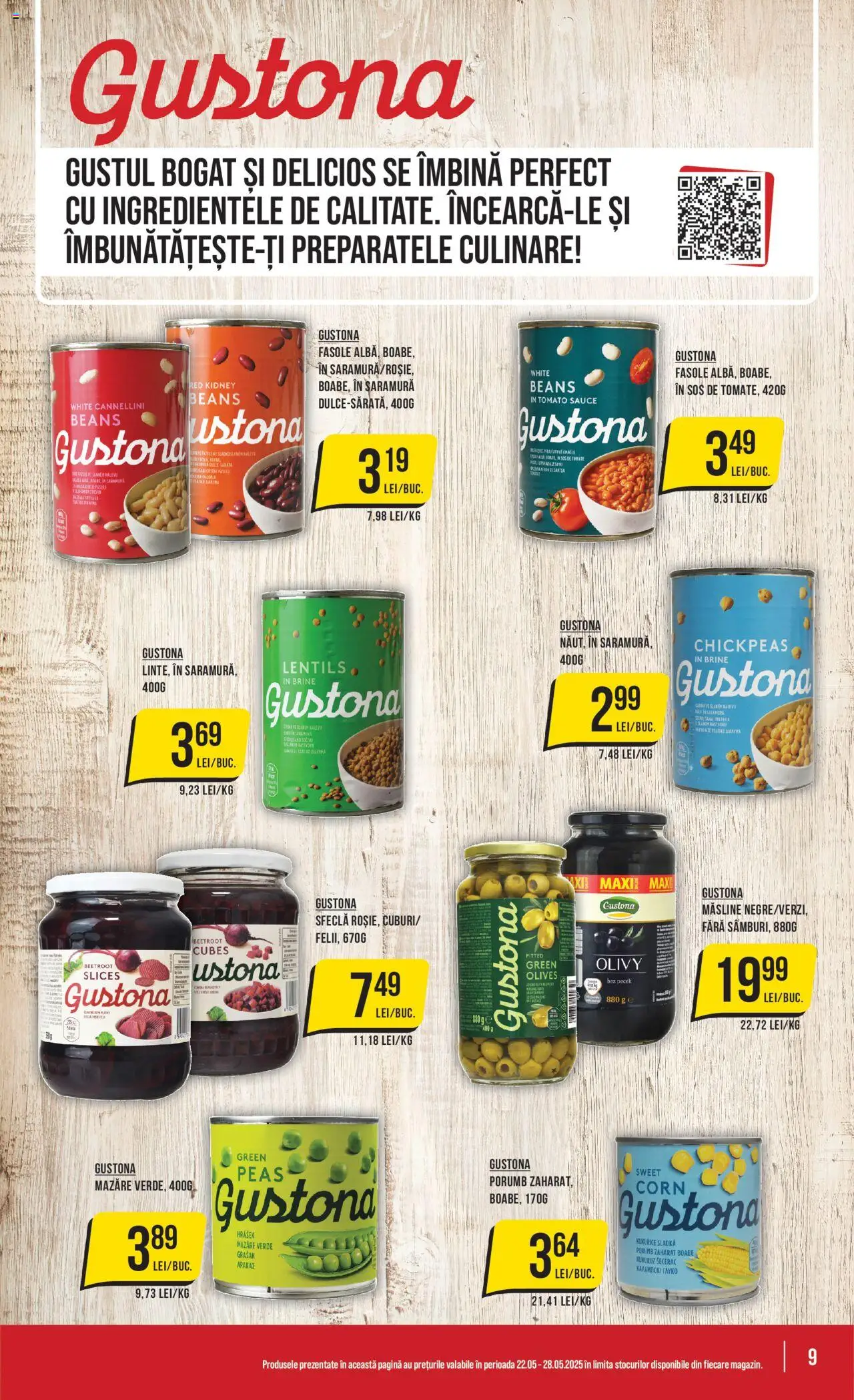 Catalog Mega Image 22 - 28 Mai 2025 | Pagina 9 | Produse: Mazăre, Măsline, Porumb, Sfeclă