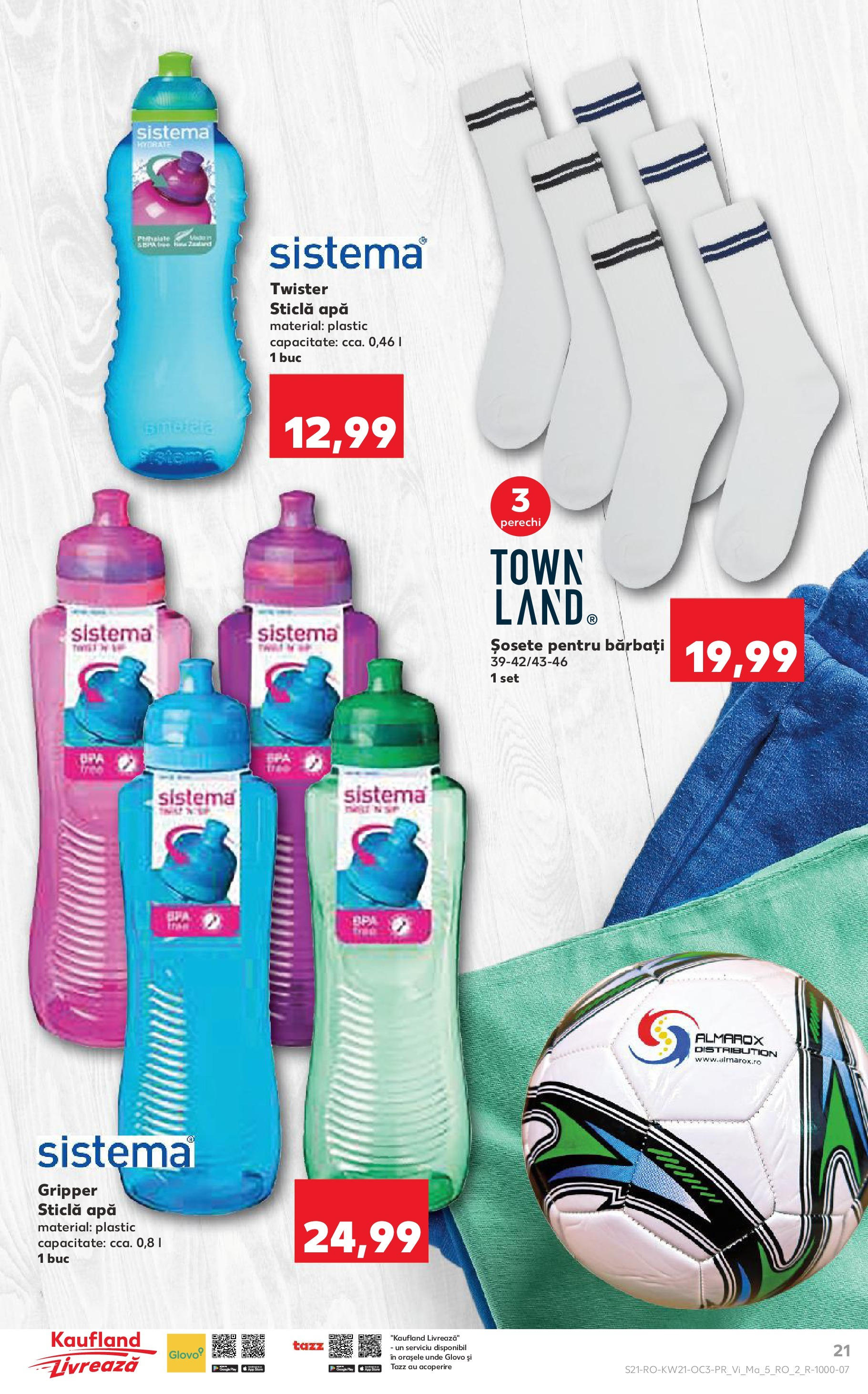 Catalog Kaufland 23 - 27 Mai 2025 | Pagina 21 | Produse: Șosete, Apă