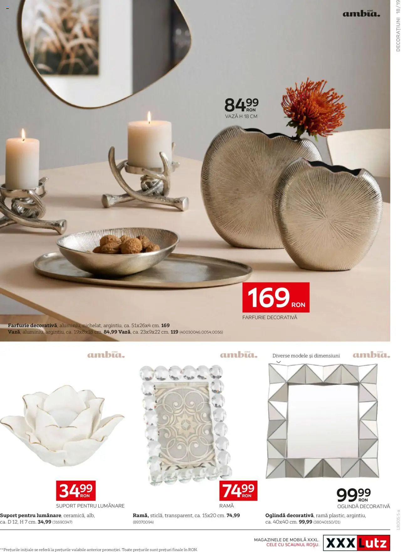 Catalog XXXLutz 5 Mai - 31 Decembrie 2025 | Pagina 19 | Produse: Oglindă, Vază, Lumânare, Farfurie