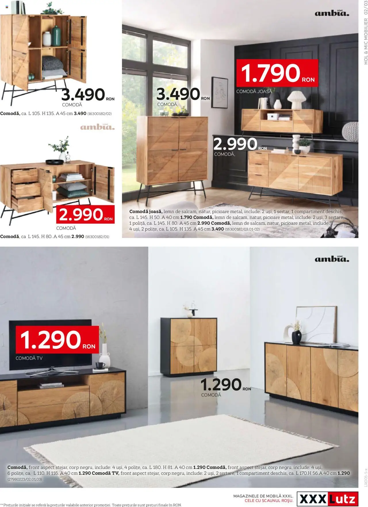 Catalog XXXLutz 5 Mai - 31 Decembrie 2025 | Pagina 3 | Produse: Comodă