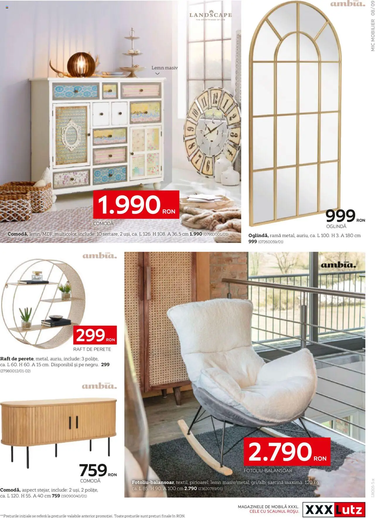 Catalog XXXLutz 5 Mai - 31 Decembrie 2025 | Pagina 9 | Produse: Raft, Comodă, Oglindă