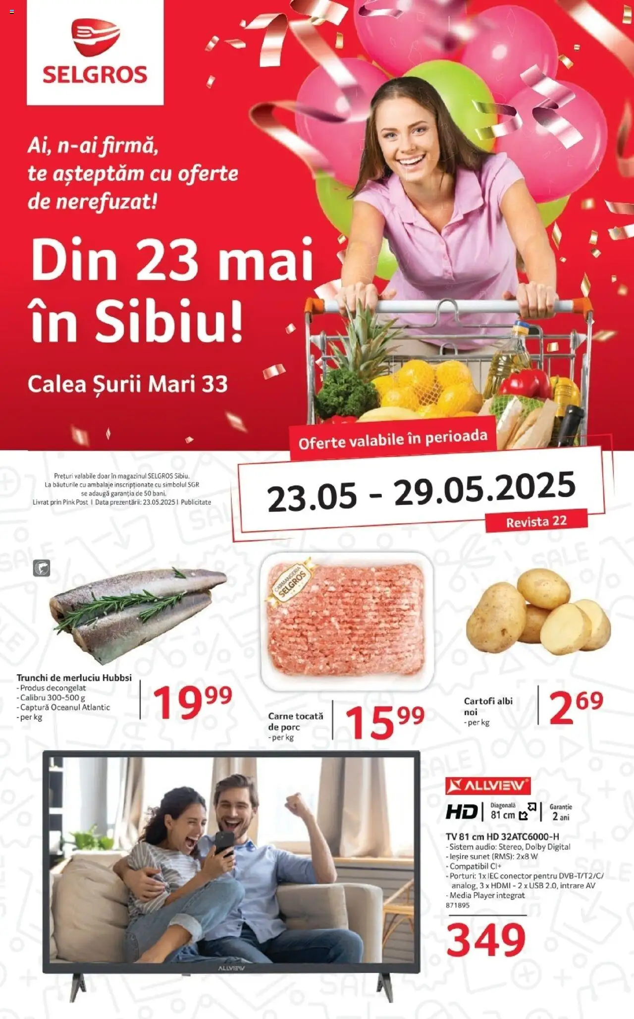 Catalog Selgros 23 - 29 Mai 2025 | Pagina 1 | Produse: Usb, Sistem audio, Carne tocată, Cartofi