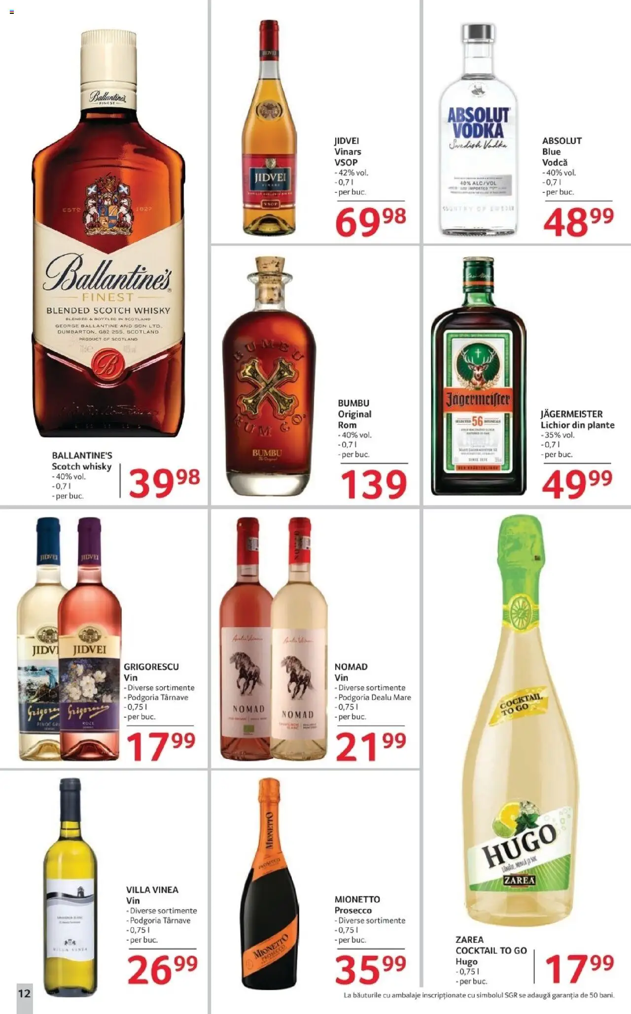 Catalog Selgros 23 - 29 Mai 2025 | Pagina 12 | Produse: Su ısıtıcı, Lichior, Prosecco, Cocktail