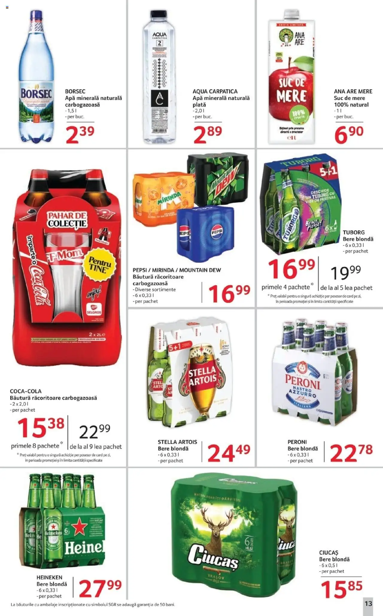 Catalog Selgros 23 - 29 Mai 2025 | Pagina 13 | Produse: Yazı tahtası kalemi, Bere, Mere, Apă