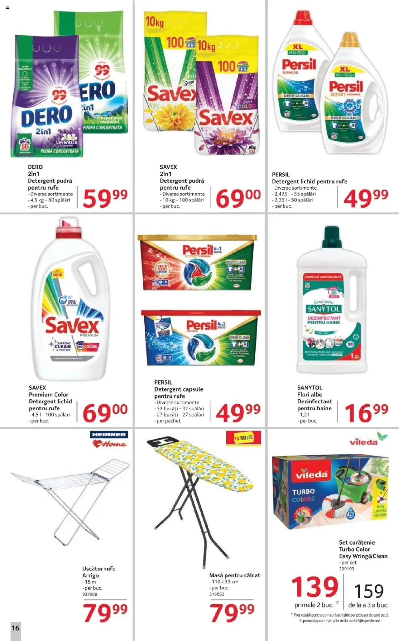 Catalog Selgros 23 - 29 Mai 2025 | Pagina 16 | Produse: Uscător rufe, Masă, Pudră, Haine