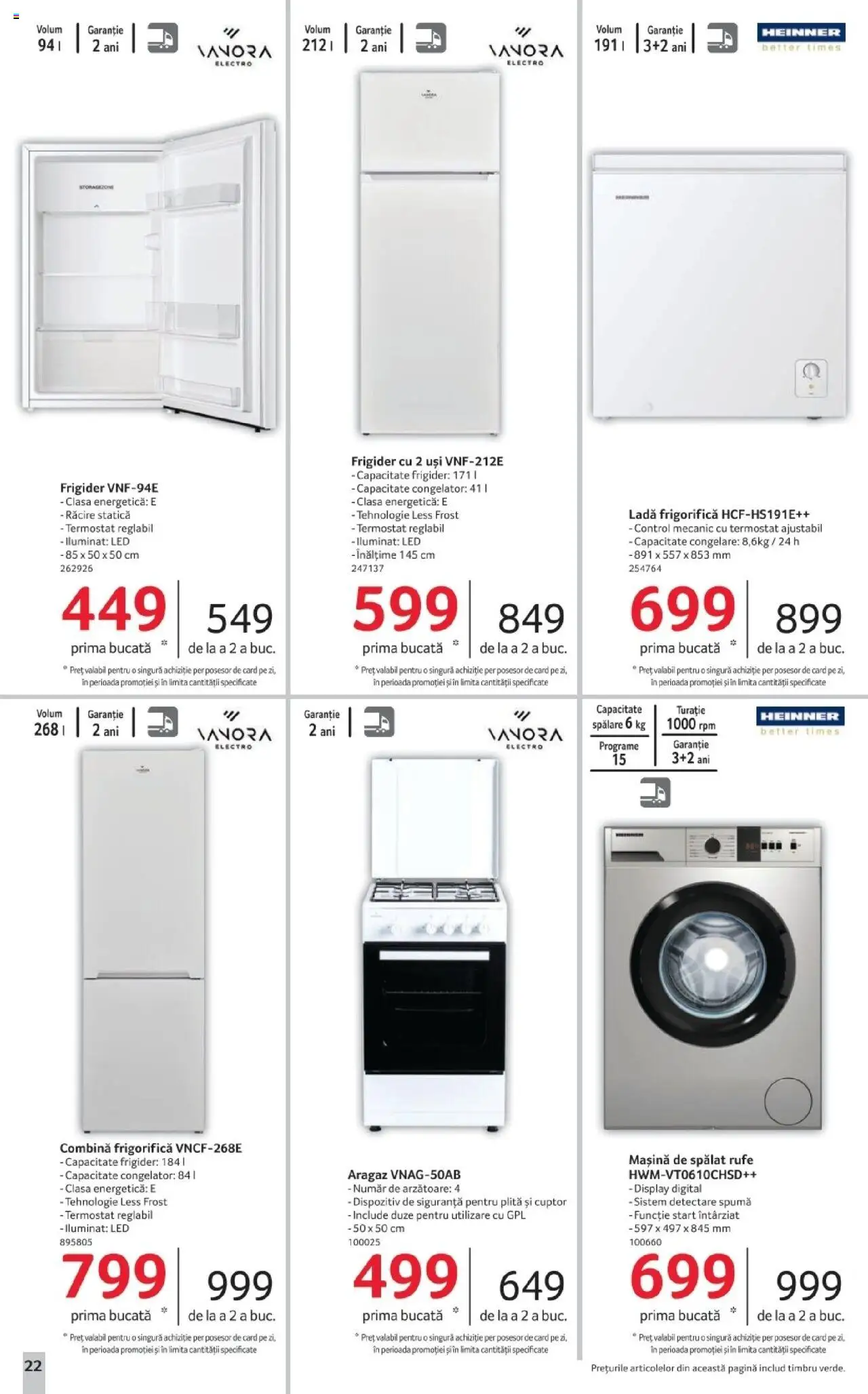 Catalog Selgros 23 - 29 Mai 2025 | Pagina 22 | Produse: Frigider, Mașină De Spălat, Babak, Combină frigorifică