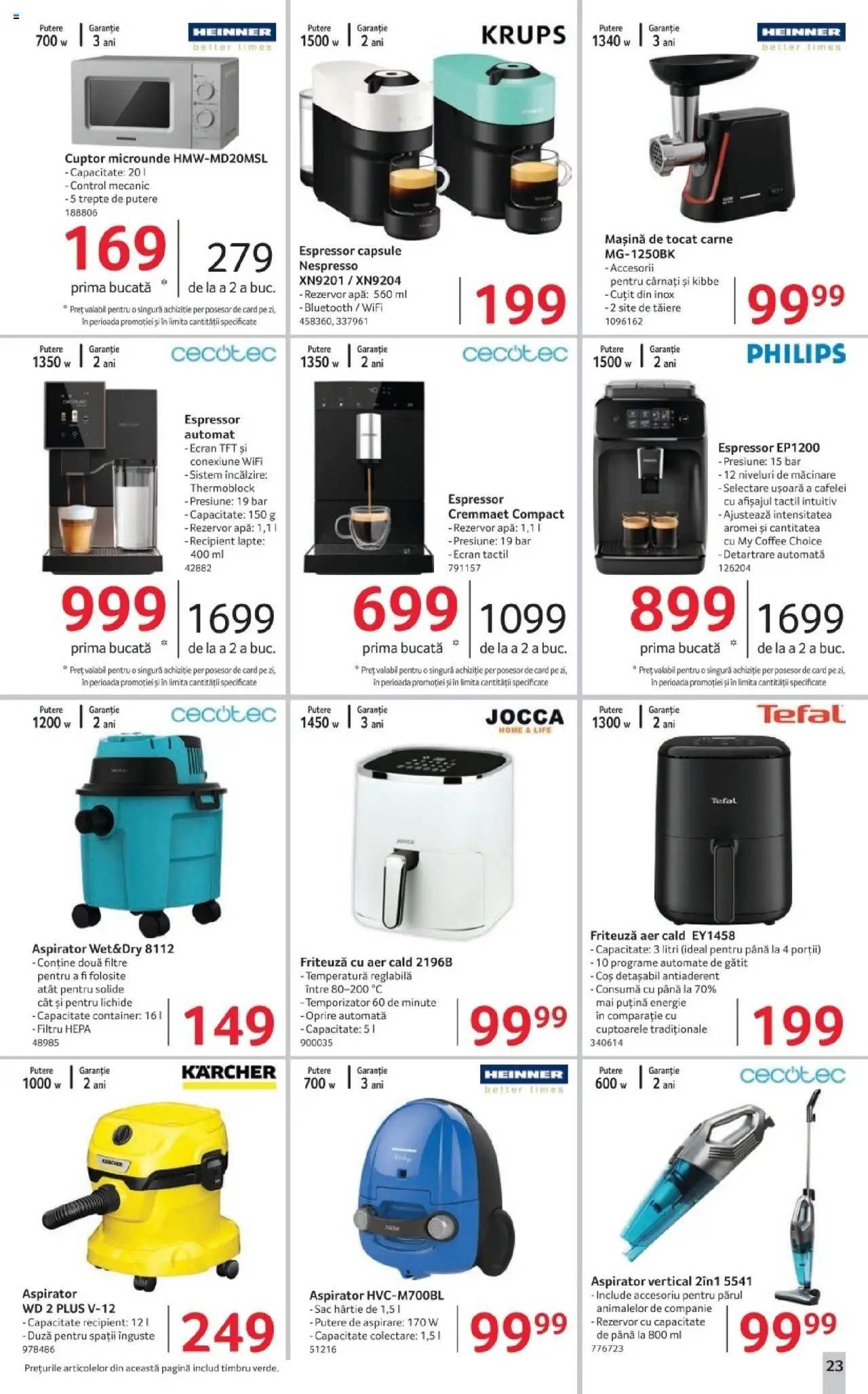 Catalog Selgros 23 - 29 Mai 2025 | Pagina 23 | Produse: Ginseng, Aspirator, Friteuză, Cuțit