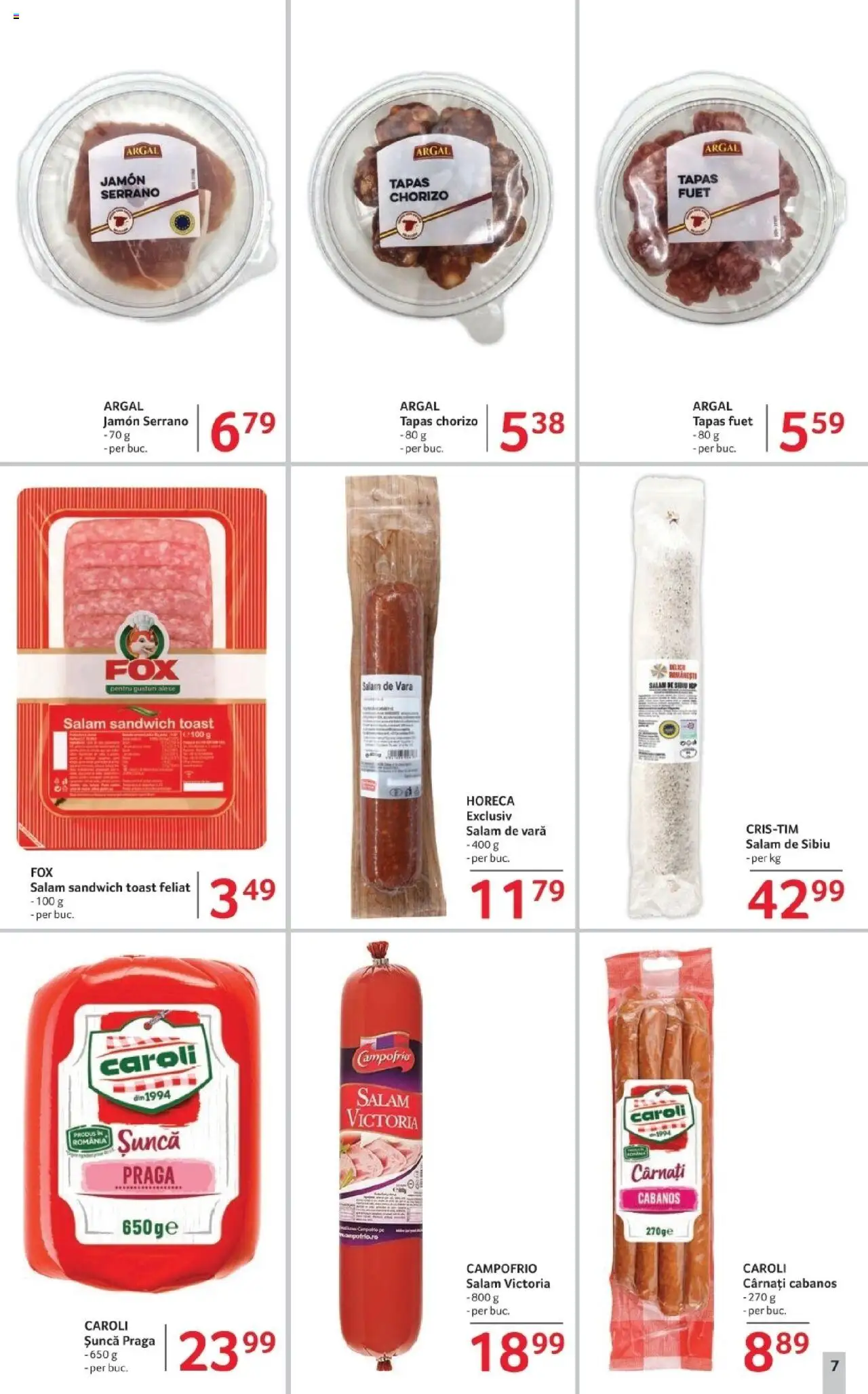 Catalog Selgros 23 - 29 Mai 2025 | Pagina 7 | Produse: Salam, Șuncă, Cârnați