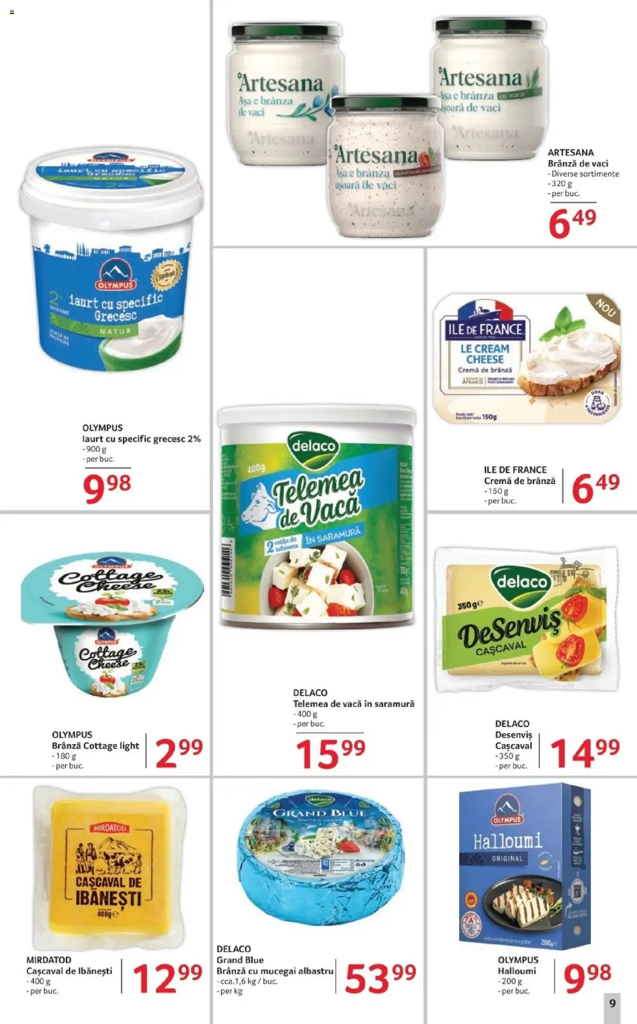 Catalog Selgros 23 - 29 Mai 2025 | Pagina 9 | Produse: Mărar, Brânză cu mucegai, Iaurt, Cremă de brânză