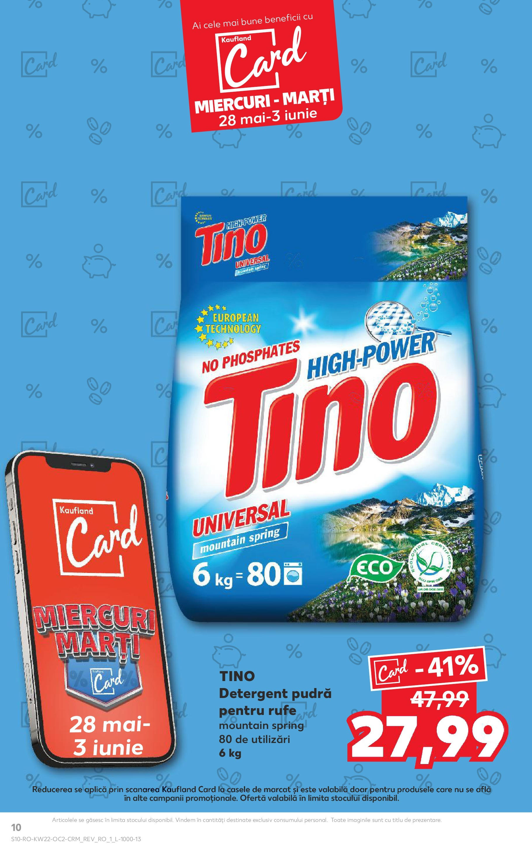 Catalog Kaufland 27 Mai - 3 Iunie 2025 | Pagina 10 | Produse: Pudră, Detergent