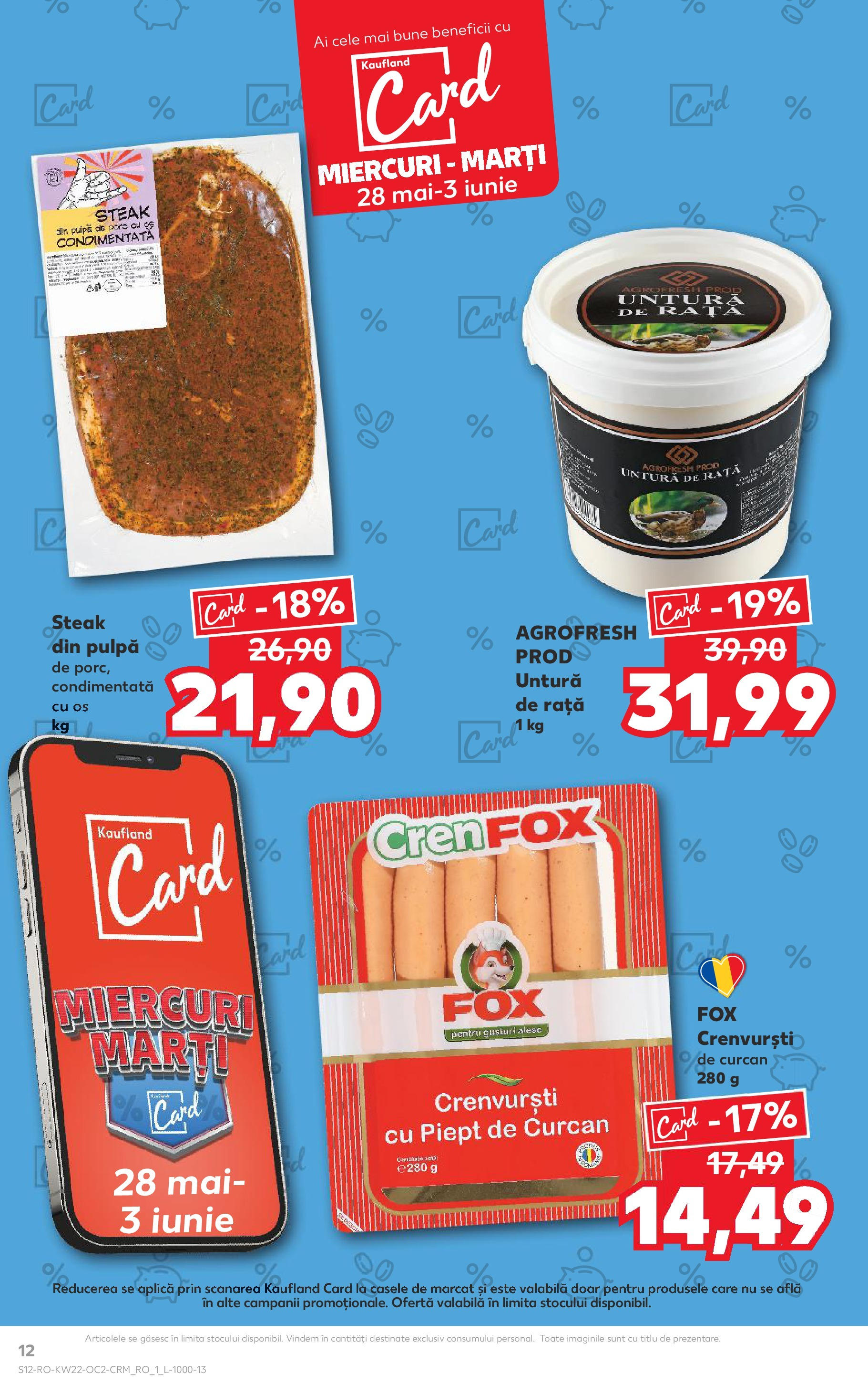 Catalog Kaufland 27 Mai - 3 Iunie 2025 | Pagina 12 | Produse: Rață, Crenvurști