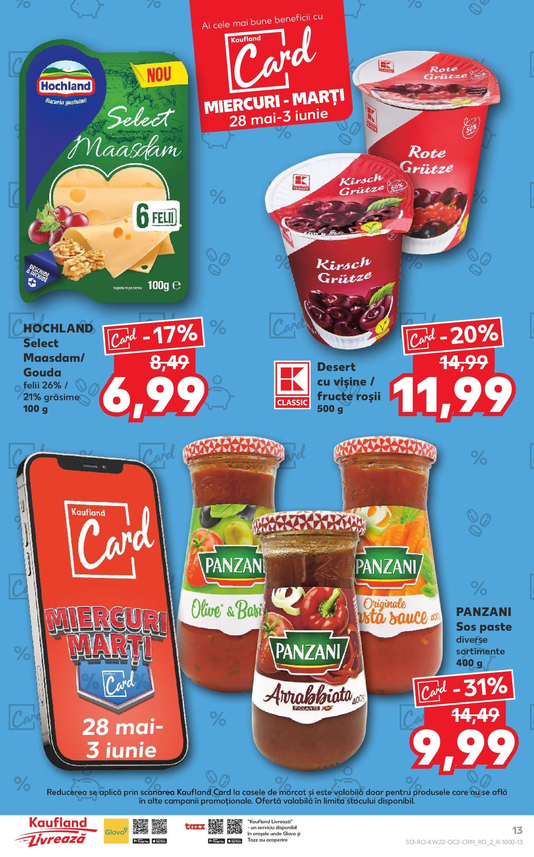 Catalog Kaufland 27 Mai - 3 Iunie 2025 | Pagina 13 | Produse: Roșii, Paste, Sos, Gouda