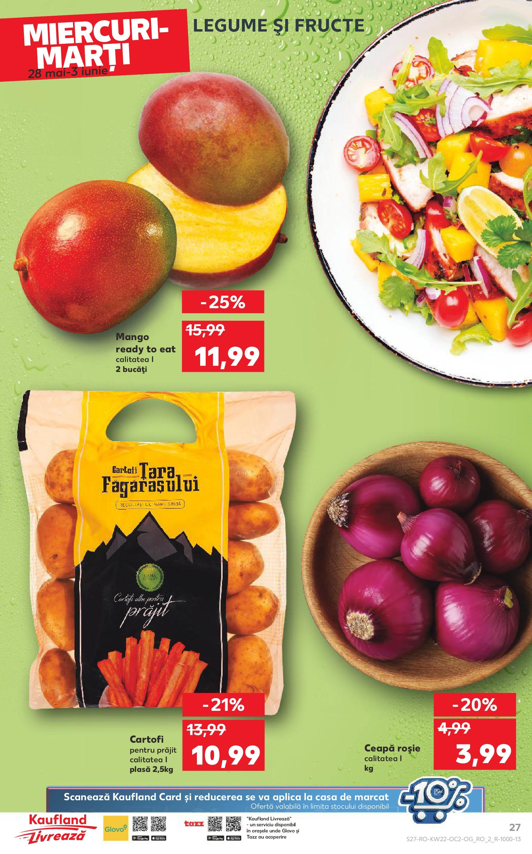 Catalog Kaufland 27 Mai - 3 Iunie 2025 | Pagina 27 | Produse: Cartofi, Legume, Fructe, Mango