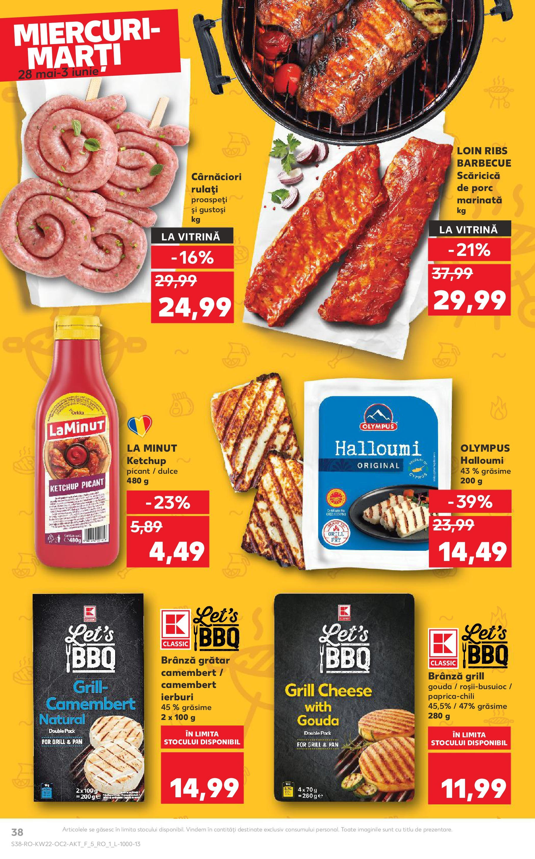 Catalog Kaufland 27 Mai - 3 Iunie 2025 | Pagina 38 | Produse: Grill, Vitrină, Brânză, Gouda