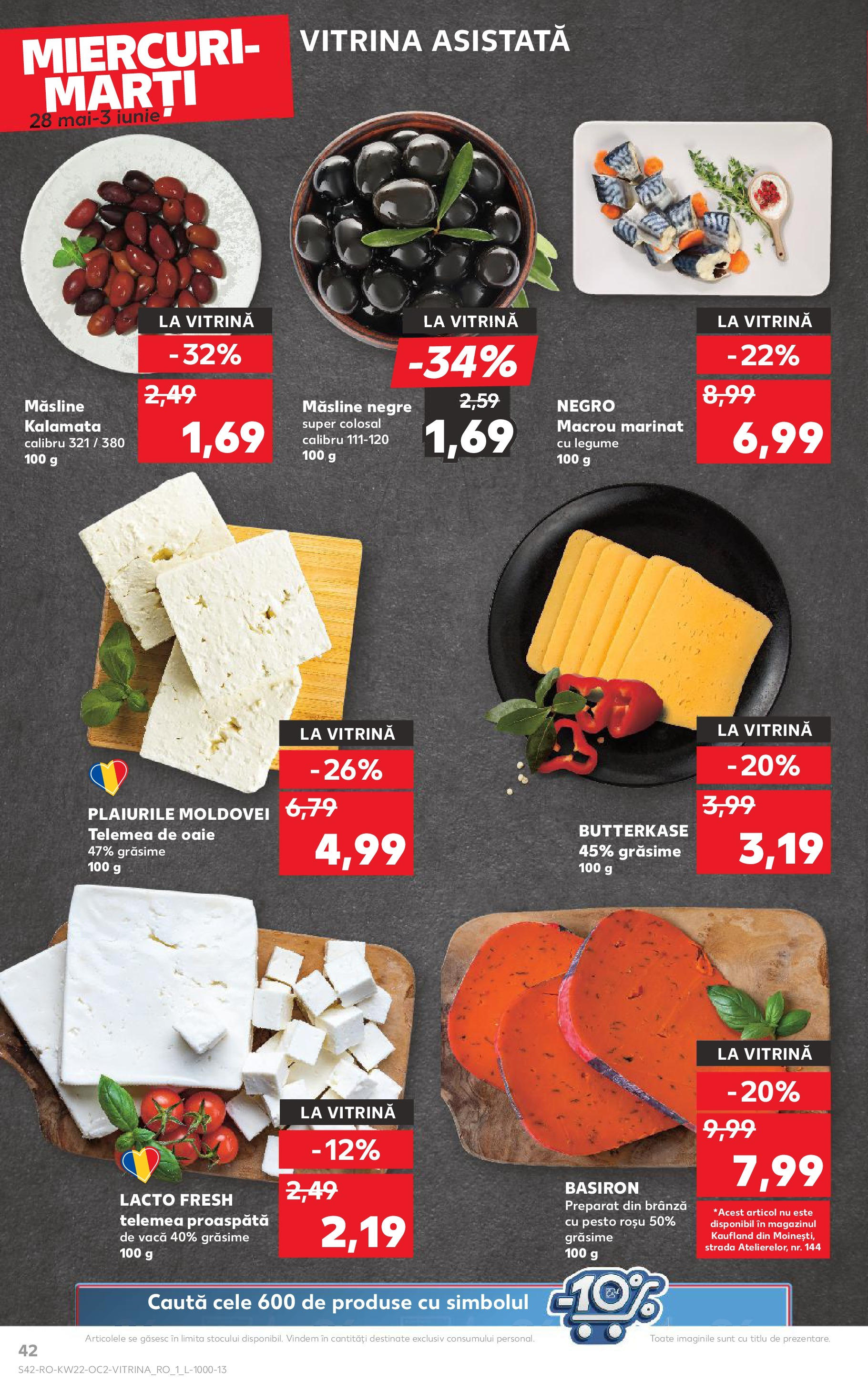 Catalog Kaufland 27 Mai - 3 Iunie 2025 | Pagina 42 | Produse: Hijyenik ped, Vitrină, Brânză, Legume