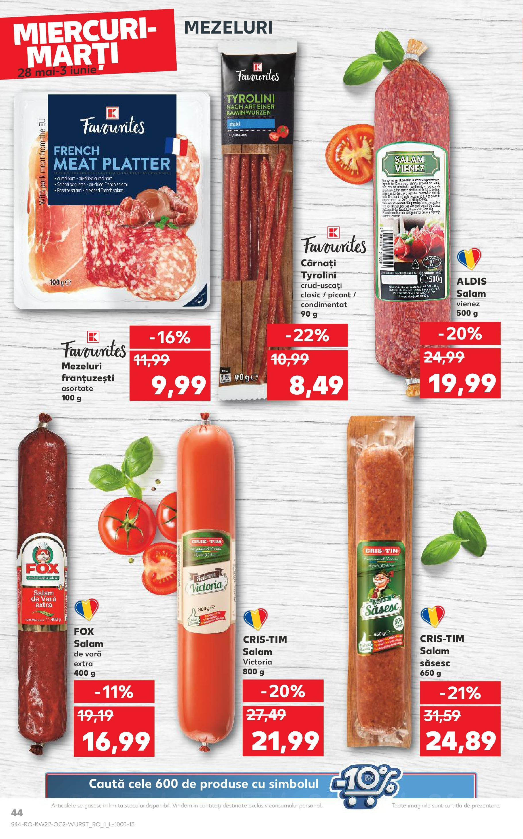 Catalog Kaufland 27 Mai - 3 Iunie 2025 | Pagina 44 | Produse: Salam, Cârnați