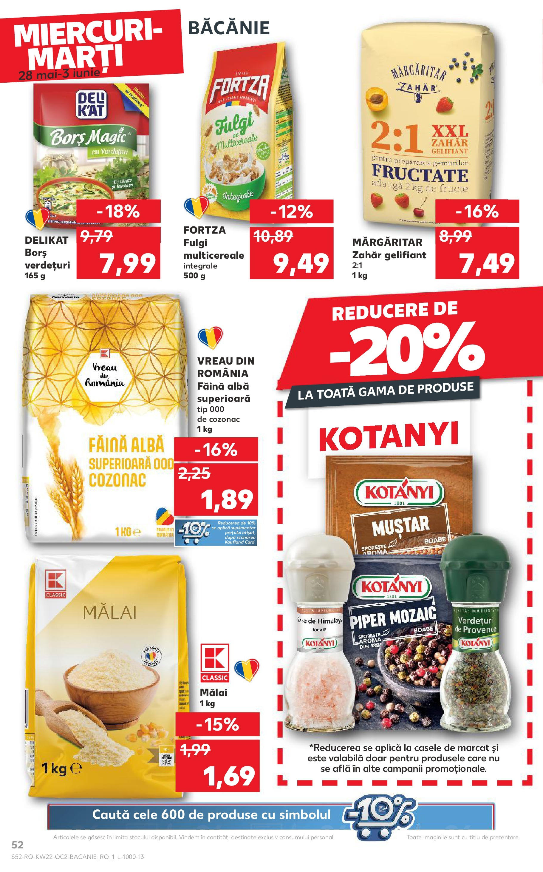 Catalog Kaufland 27 Mai - 3 Iunie 2025 | Pagina 52 | Produse: Borș, Făină, Fructe, Zahăr