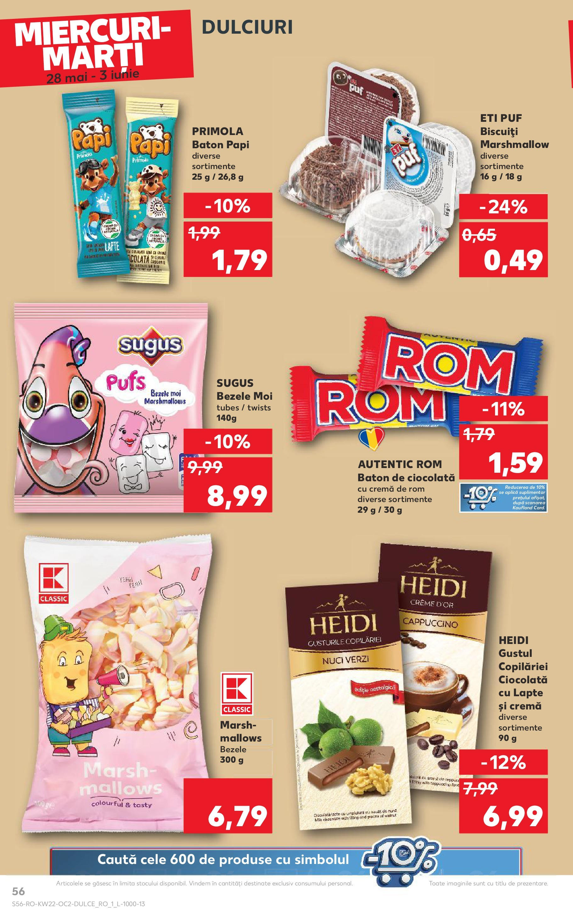 Catalog Kaufland 27 Mai - 3 Iunie 2025 | Pagina 56 | Produse: Lapte, Ciocolată, Rom, Nuci