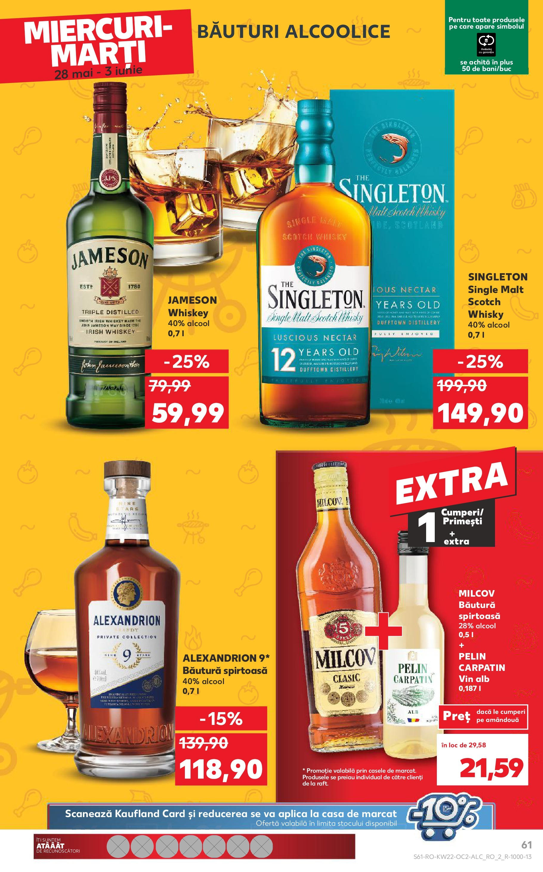 Catalog Kaufland 27 Mai - 3 Iunie 2025 | Pagina 61 | Produse: Vin, Whiskey