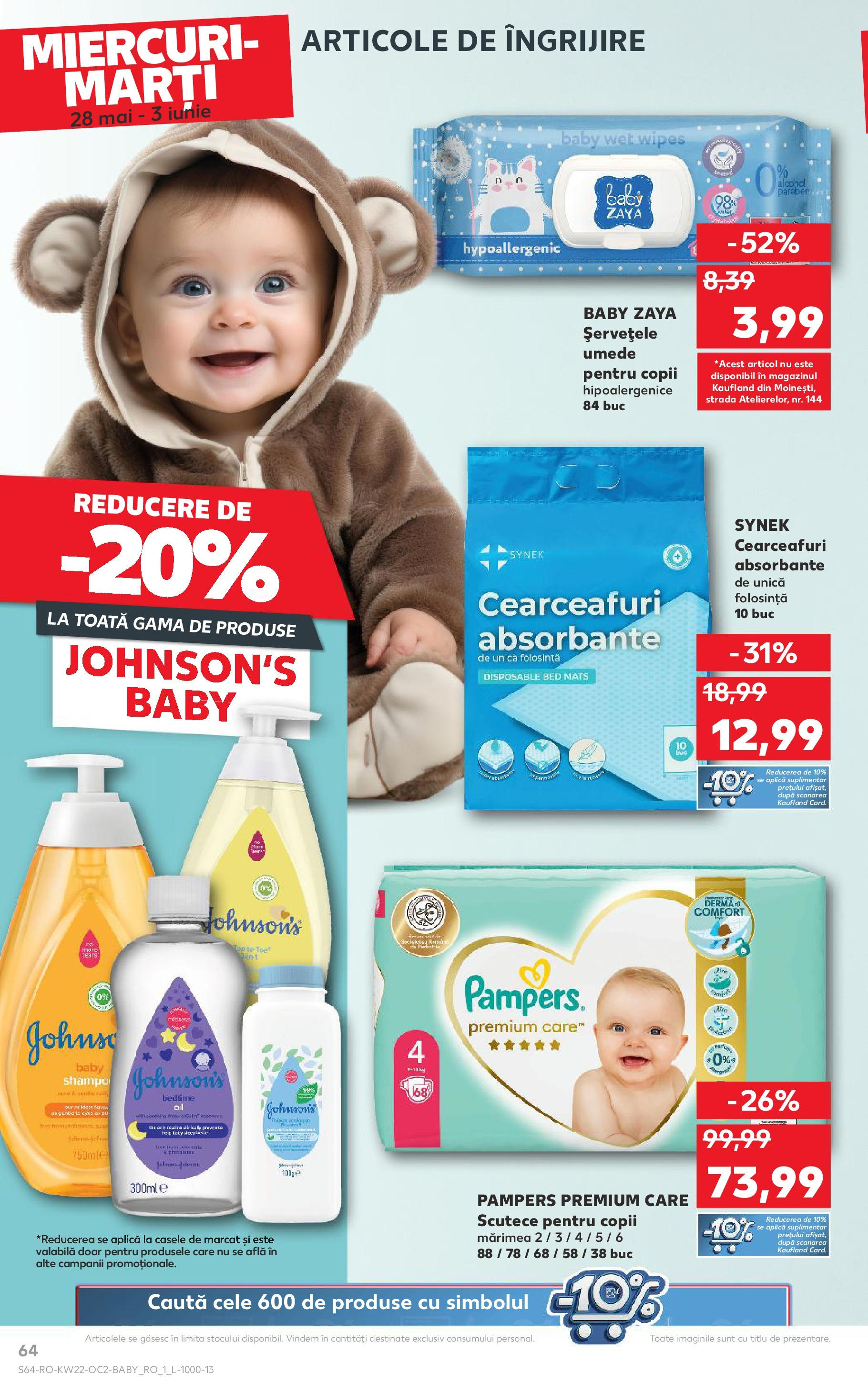 Catalog Kaufland 27 Mai - 3 Iunie 2025 | Pagina 64 | Produse: Pirinç gevreği, Șervețele umede, Absorbante, Scutece