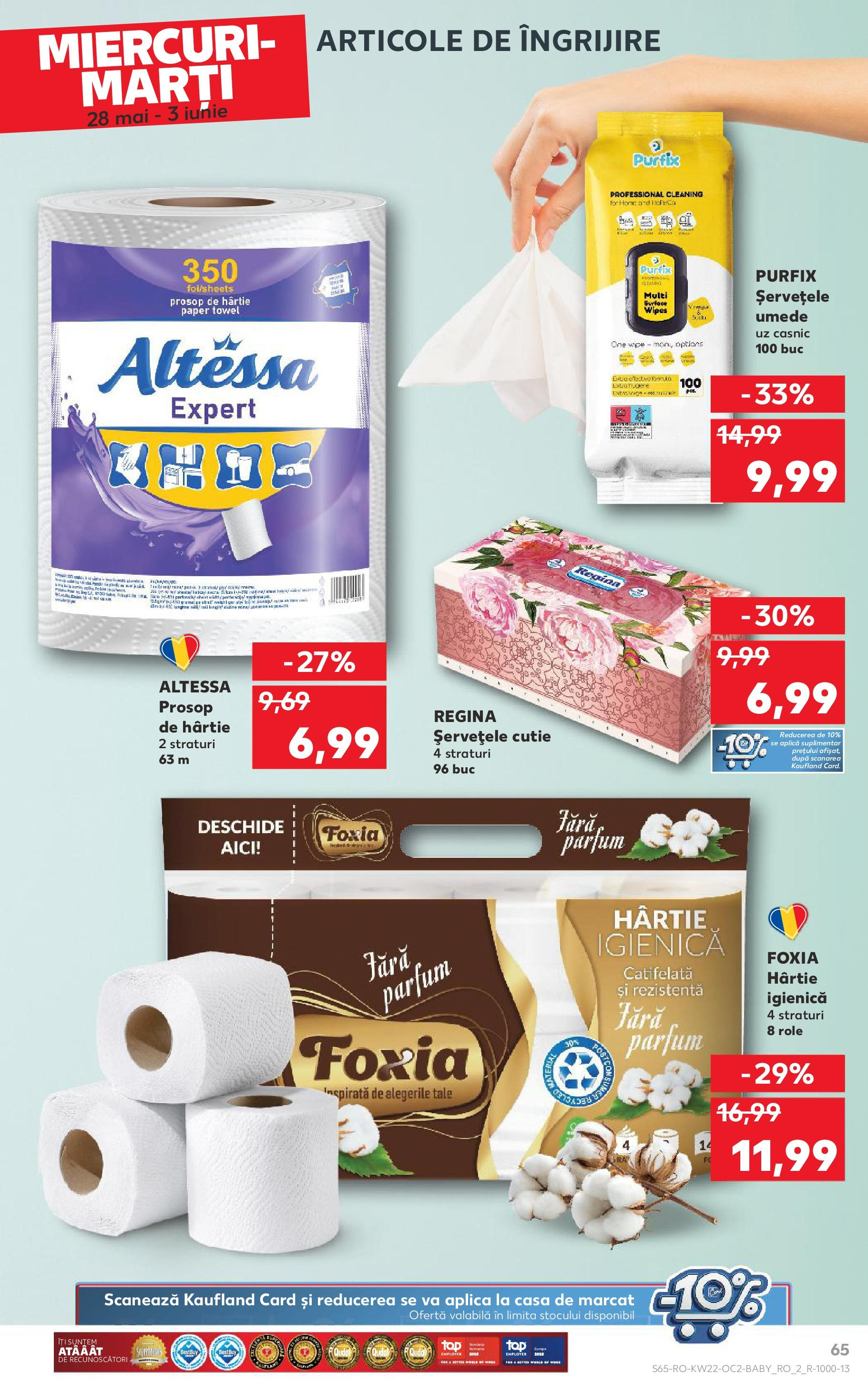 Catalog Kaufland 27 Mai - 3 Iunie 2025 | Pagina 65 | Produse: Role, Cutie, Parfum