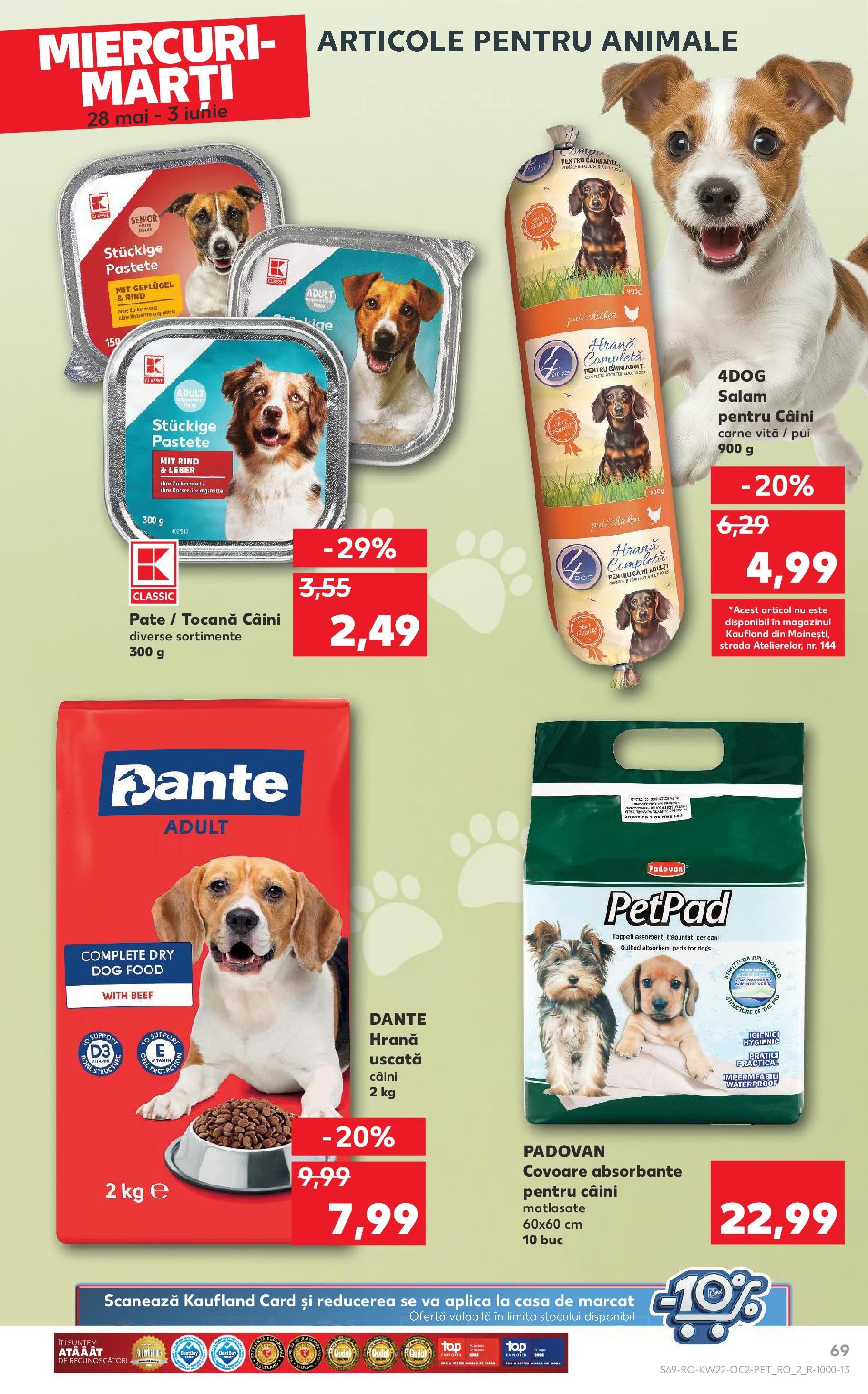 Catalog Kaufland 27 Mai - 3 Iunie 2025 | Pagina 69 | Produse: Hacıyatmaz Kedi Oyuncağı, Pate, Salam, Absorbante
