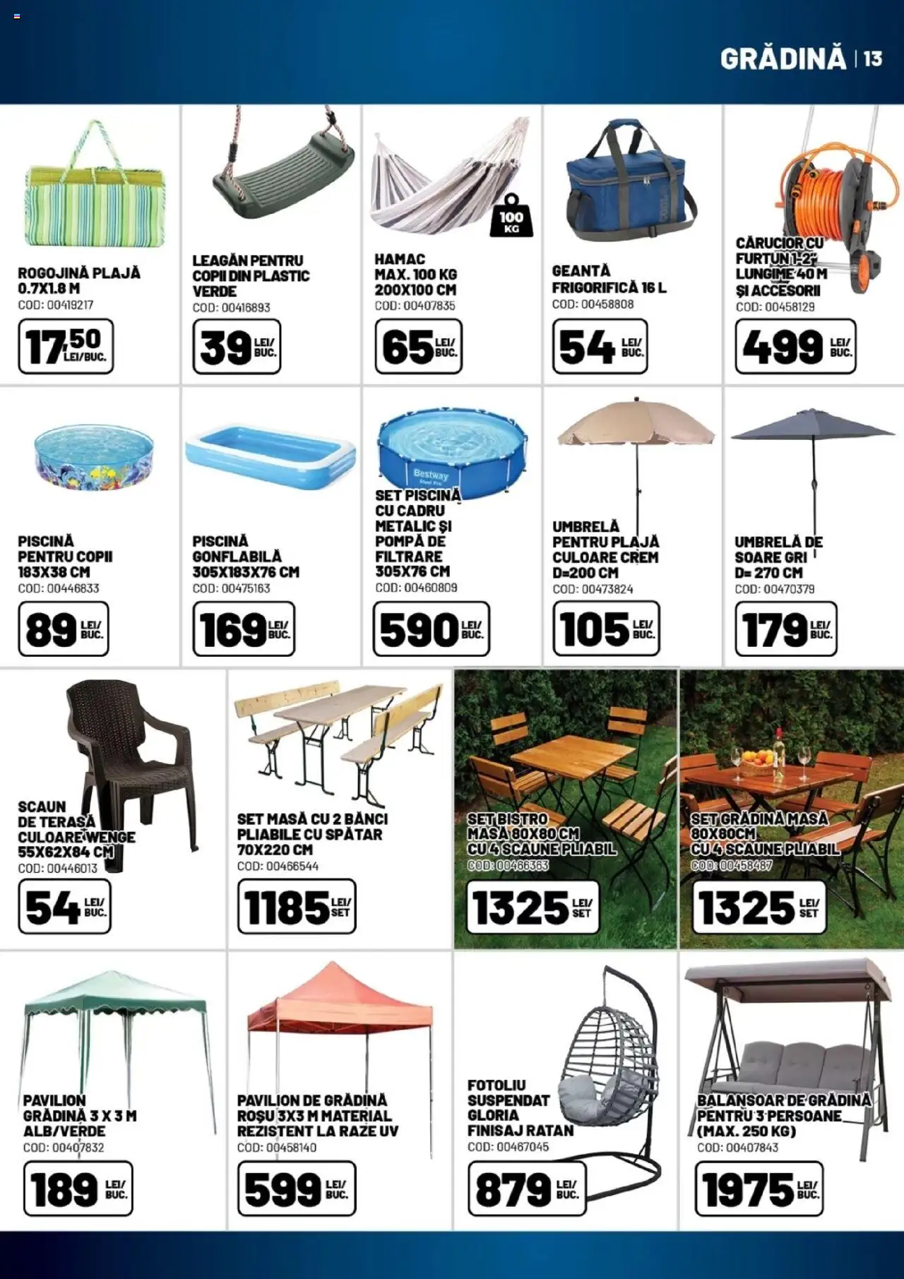 Catalog Ambient 27 Mai - 3 Iulie 2025 | Pagina 13 | Produse: Umbrelă, Piscină, Scaun, Rogojină
