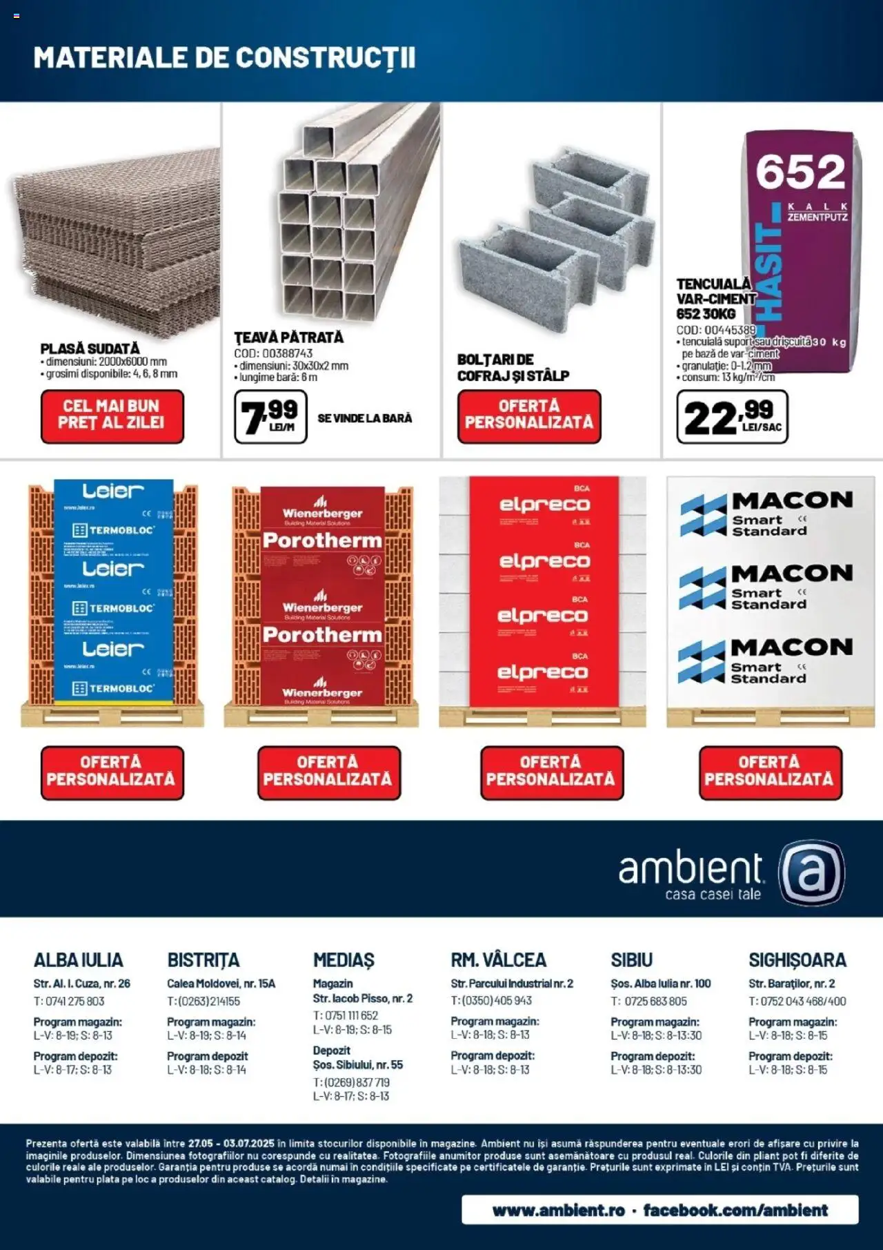 Catalog Ambient 27 Mai - 3 Iulie 2025 | Pagina 16 | Produse: Țeavă