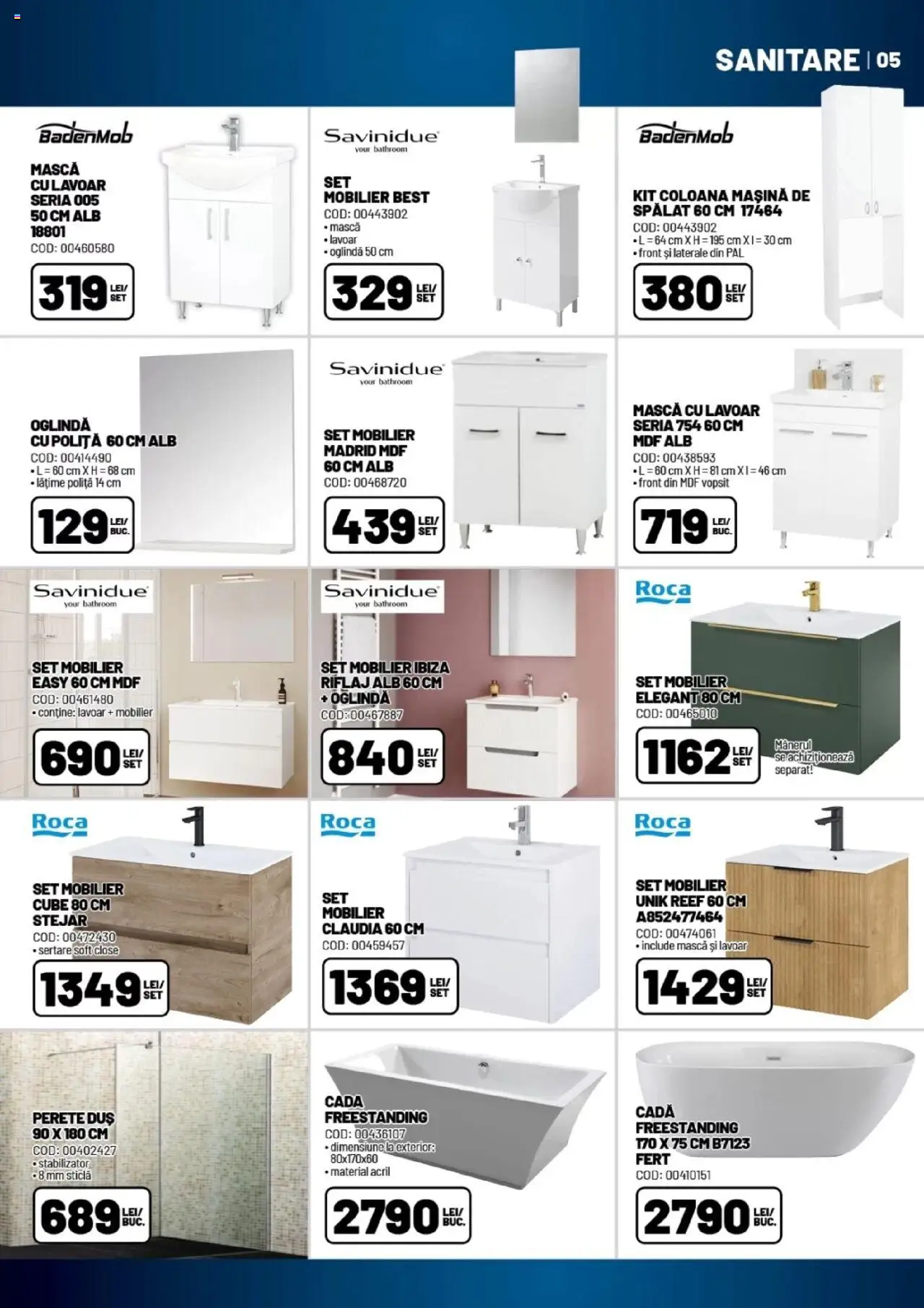 Catalog Ambient 27 Mai - 3 Iulie 2025 | Pagina 5 | Produse: Lavoar, Cadă, Duș, Oglindă