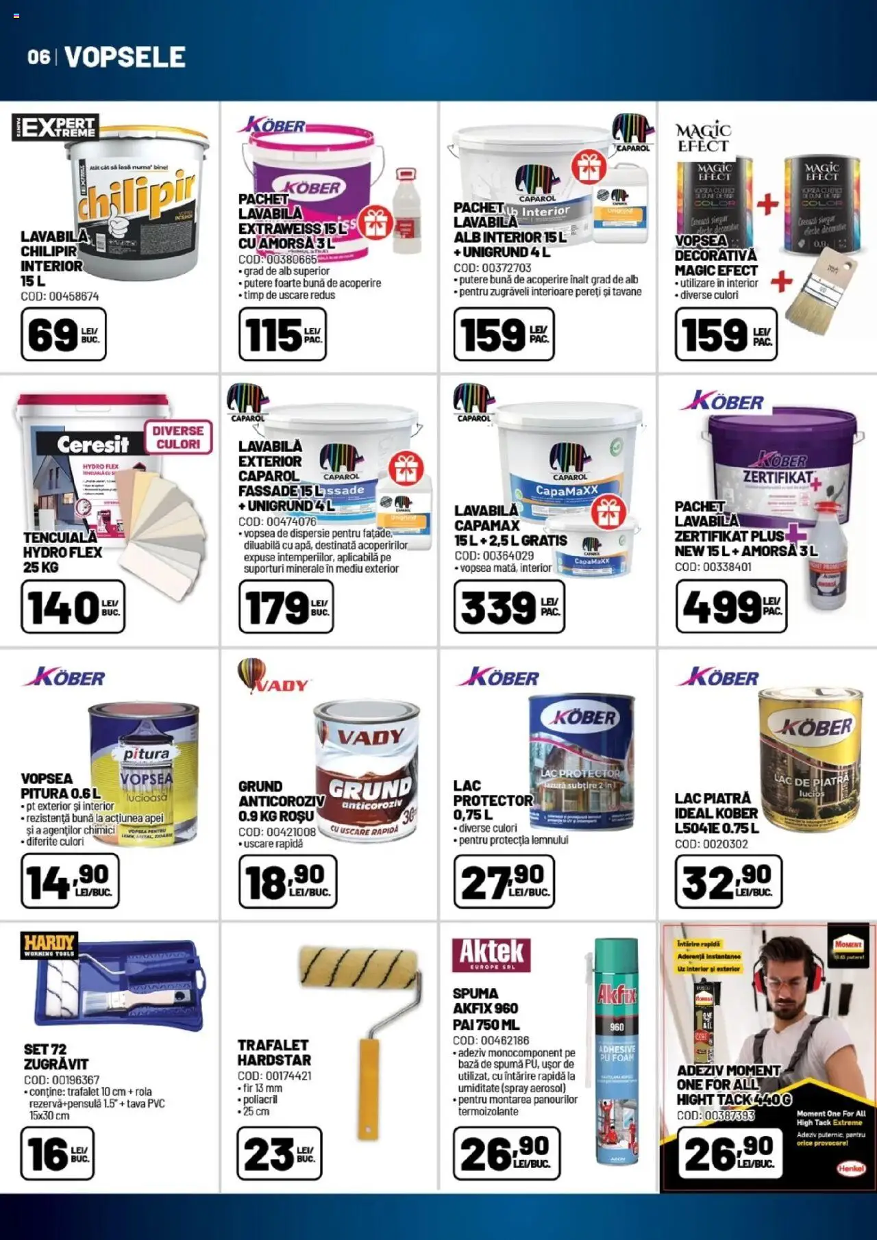 Catalog Ambient 27 Mai - 3 Iulie 2025 | Pagina 6 | Produse: Türk kahvesi öğütme değirmeni, Amorsă, Adeziv, Lazură