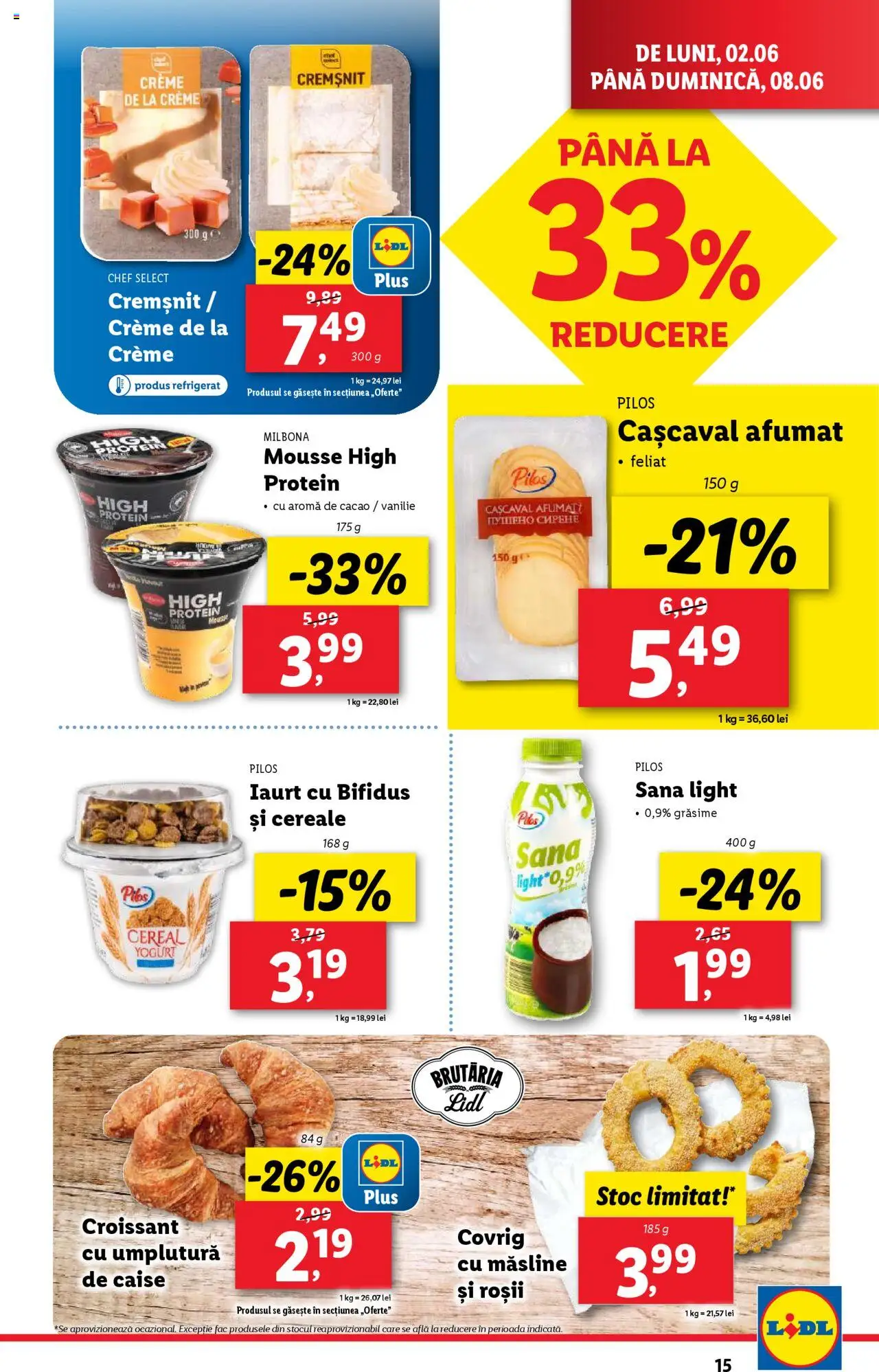 Catalog LIDL 2 - 8 Iunie 2025 | Pagina 15 | Produse: Toplar, Cașcaval, Roșii, Cereale