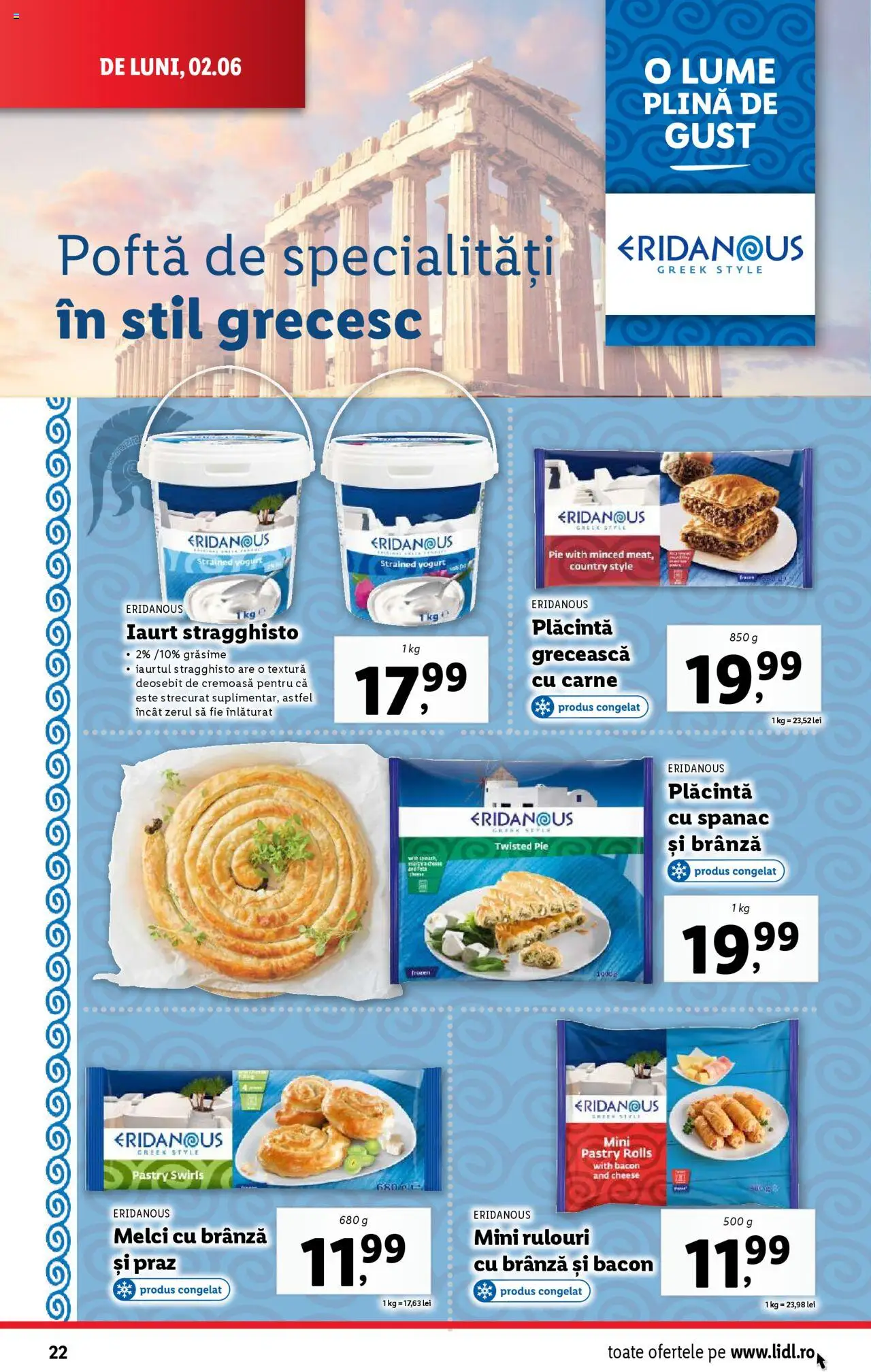 Catalog LIDL 2 - 8 Iunie 2025 | Pagina 22 | Produse: Delgeç, Bacon, Brânză, Iaurt