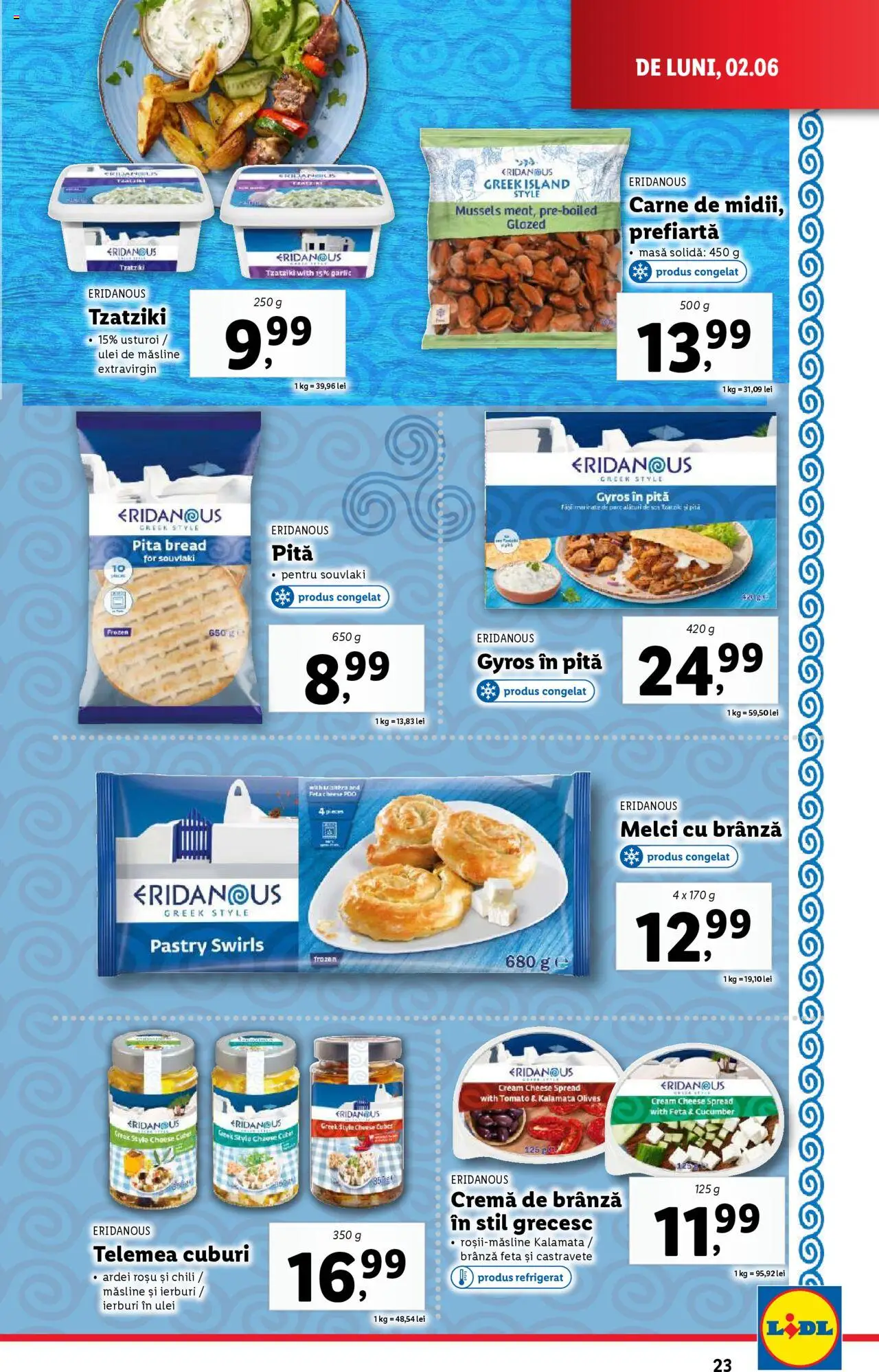 Catalog LIDL 2 - 8 Iunie 2025 | Pagina 23 | Produse: Măsline, Brânză, Sos, Usturoi