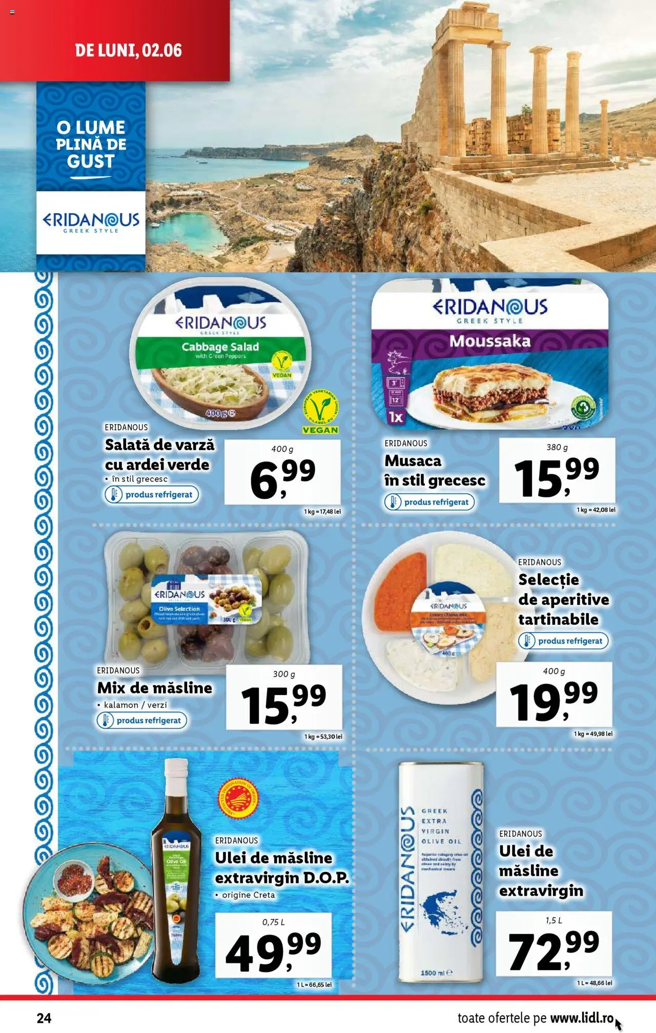 Catalog LIDL 2 - 8 Iunie 2025 | Pagina 24 | Produse: Varză, Măsline, Ardei, Salată